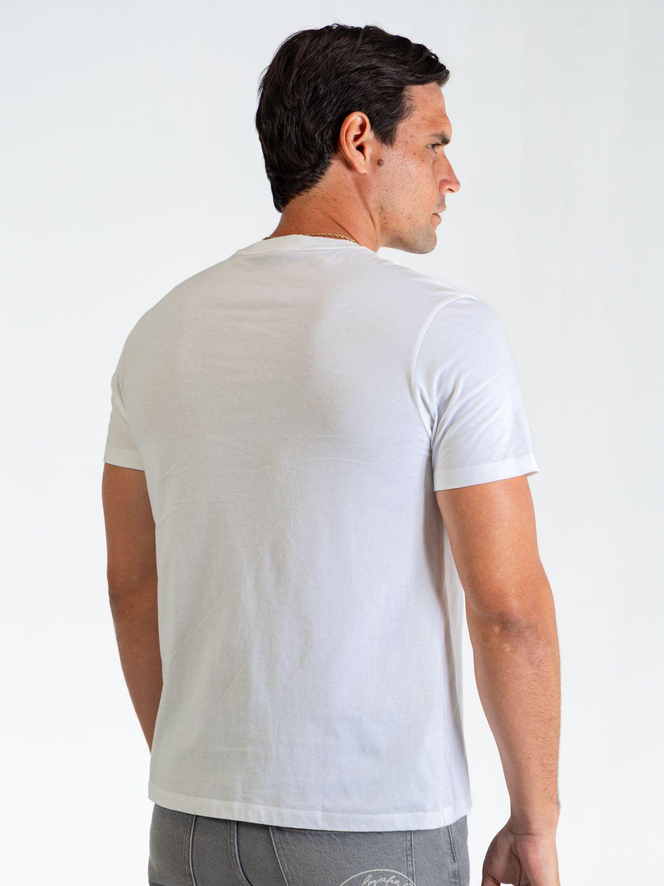 Polera essential y firma bordada Blanco Karl-2