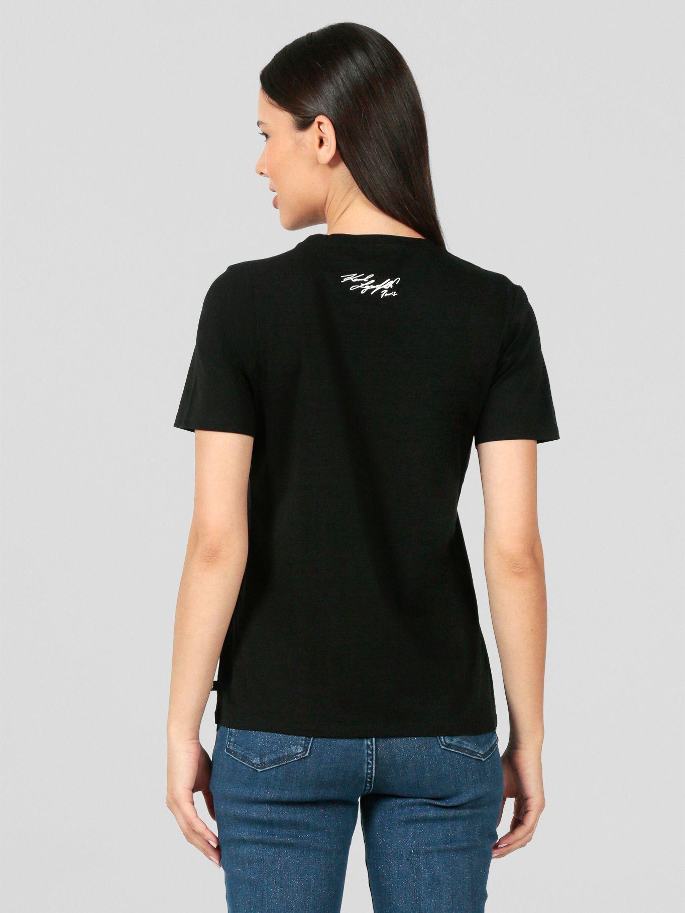 Polera bonjour Negro Karl Lagerfeld-2