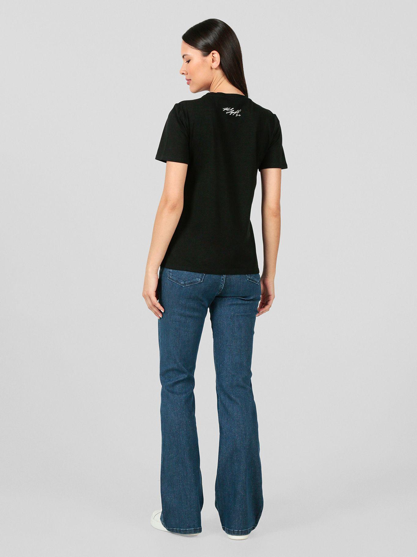 Polera bonjour Negro Karl Lagerfeld-3