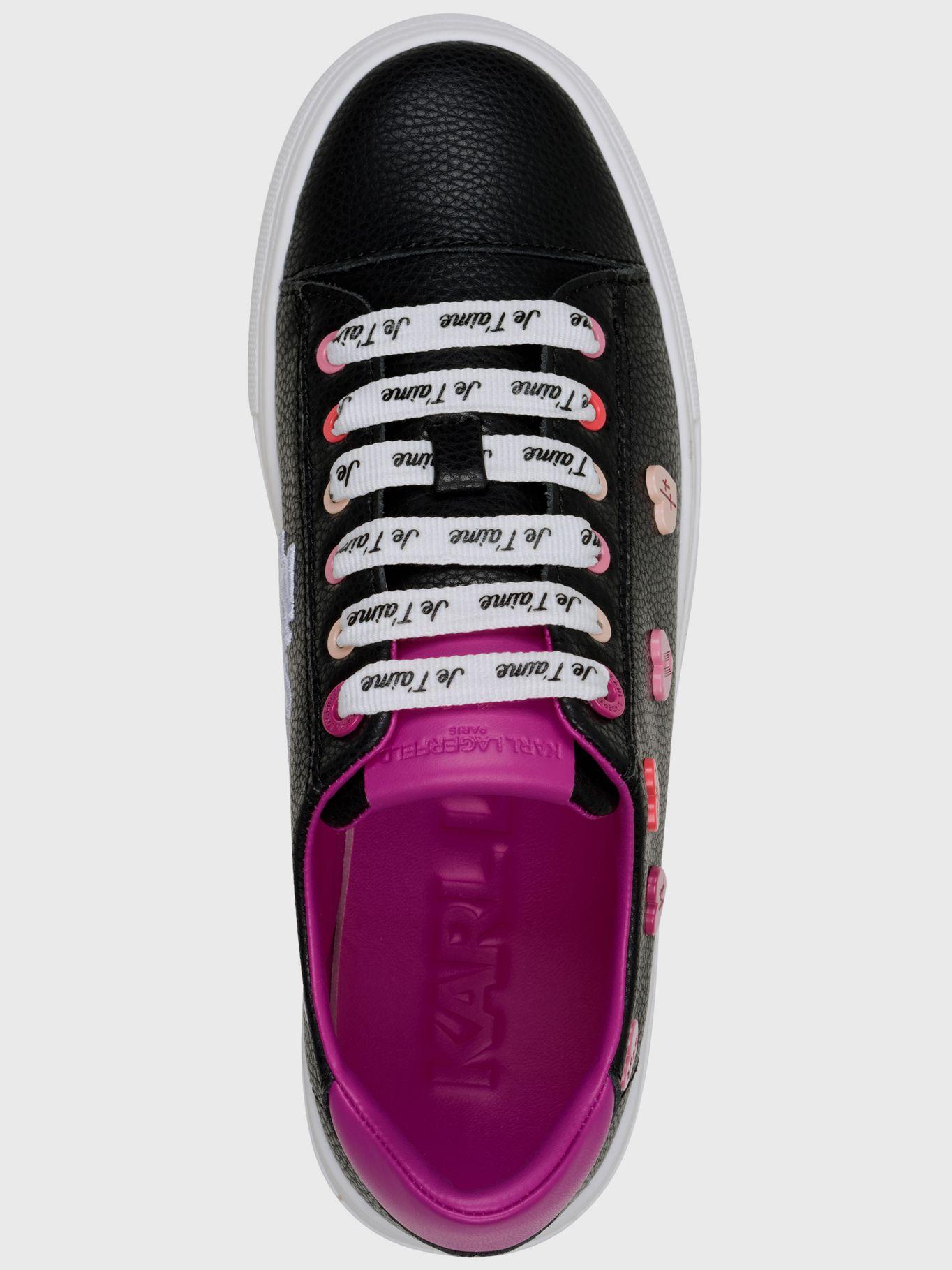 Zapatillas con cordones - Cate heart pins Negra-4