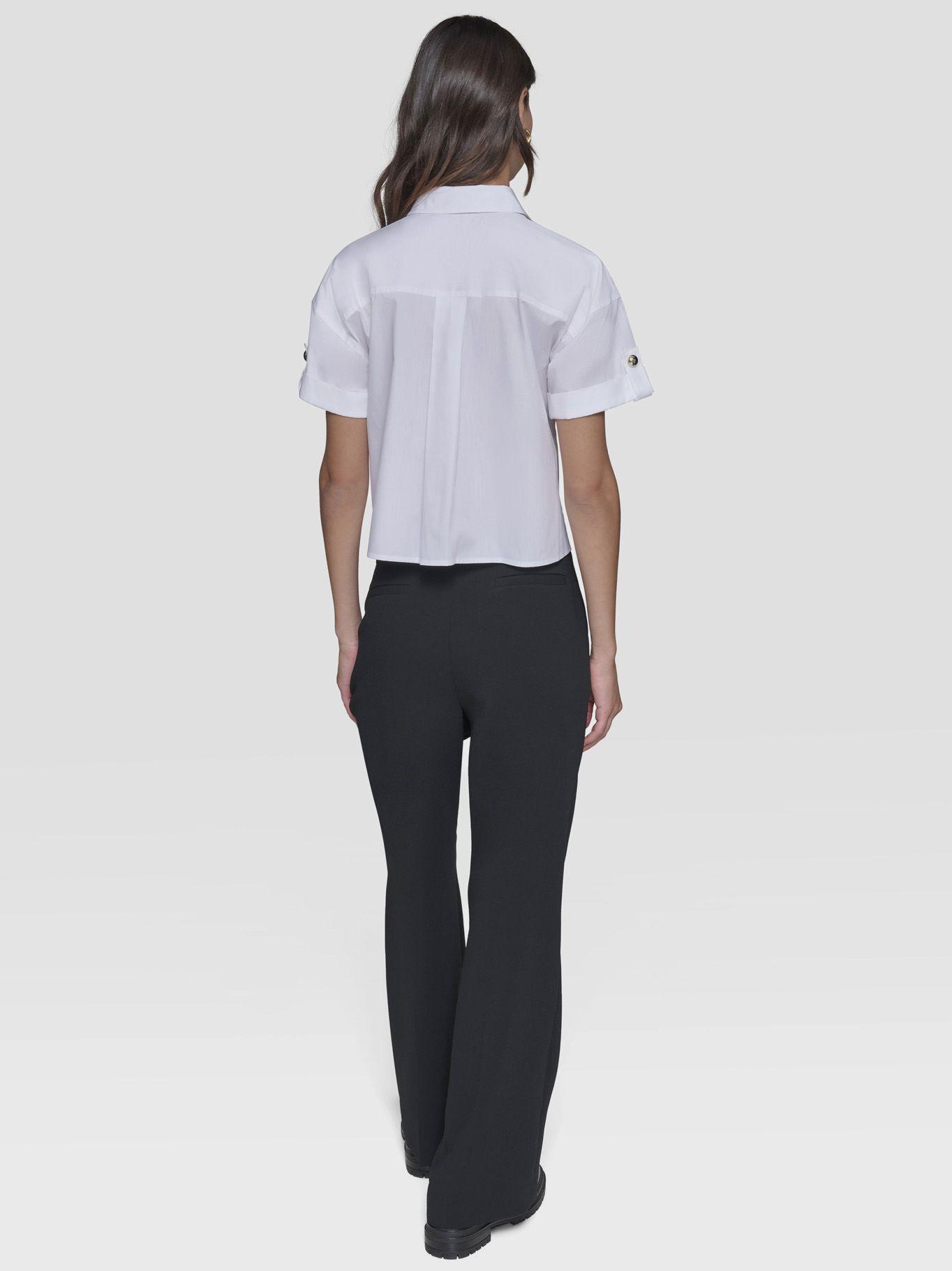 Camisa poplin con logotipo-2