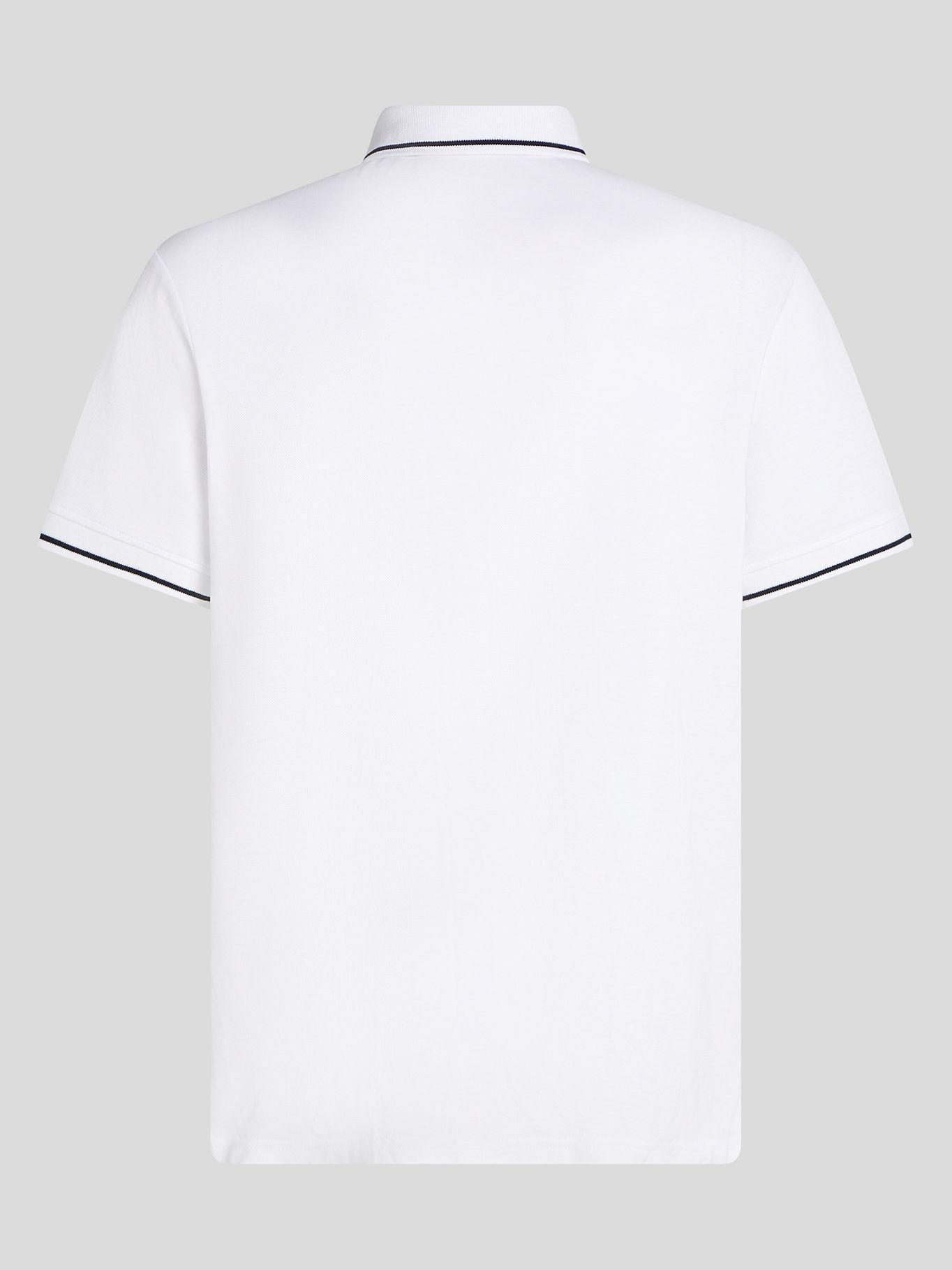 Polo con  ribetes en contraste Blanco Karl Lagerfeld-1