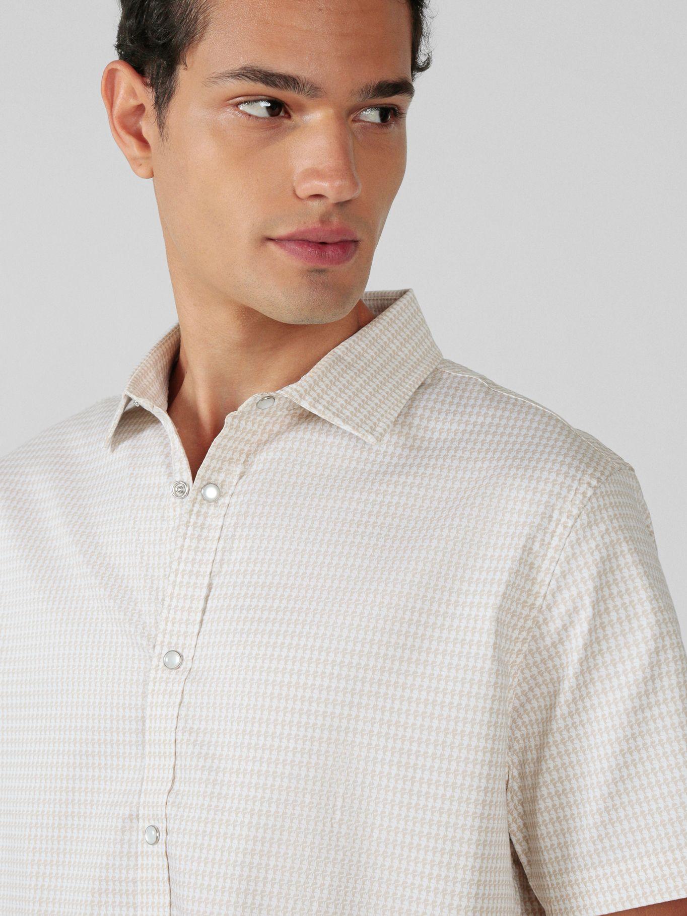 Camisa con estampado Blanco Karl Lagerfeld-4