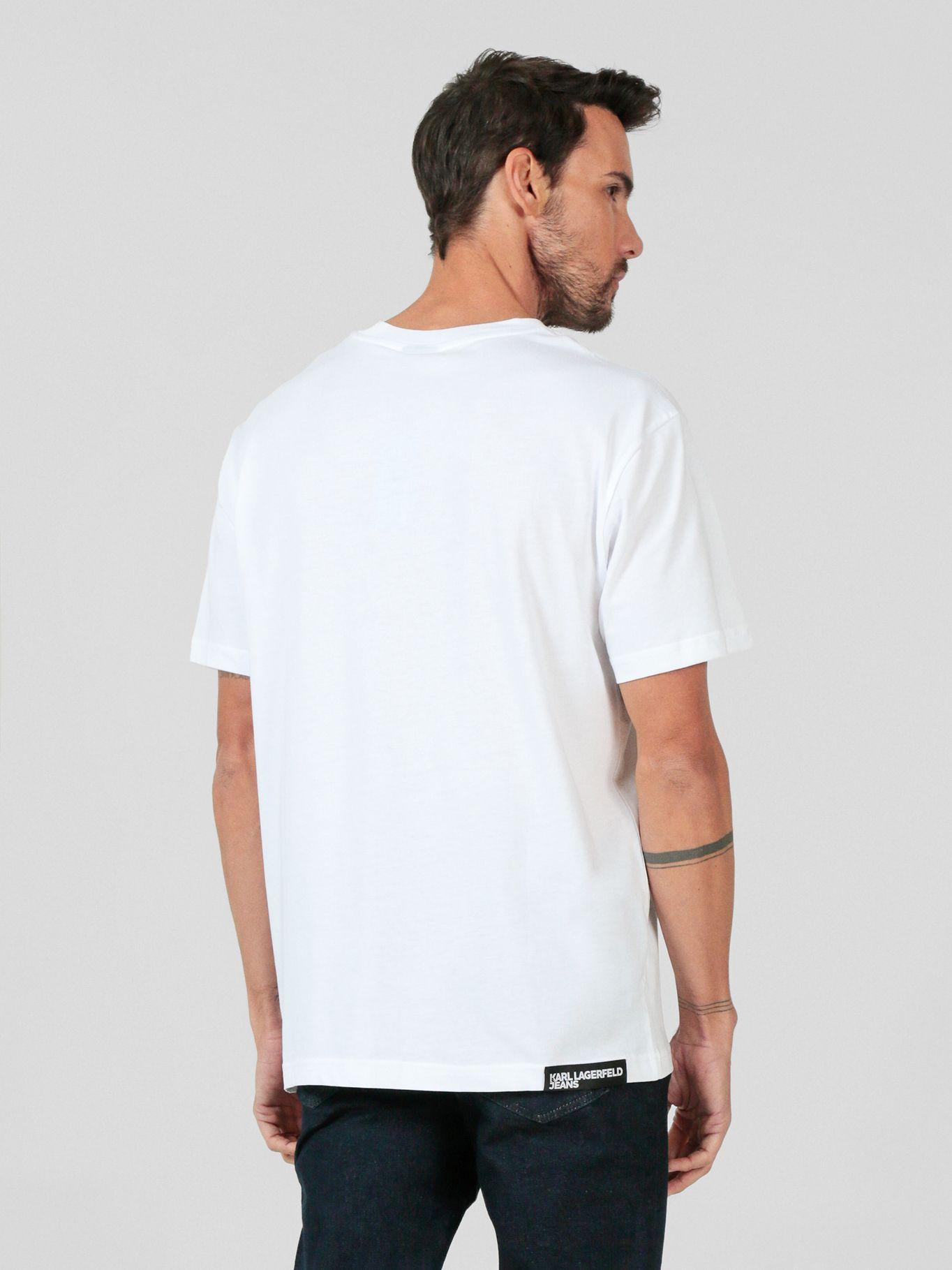 Polera regular con logo Blanco Karl Lagerfeld-2