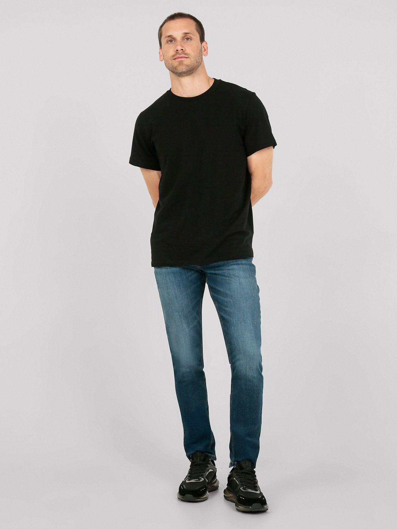 Zapatillas runner nailon y cuero logo Negro-1