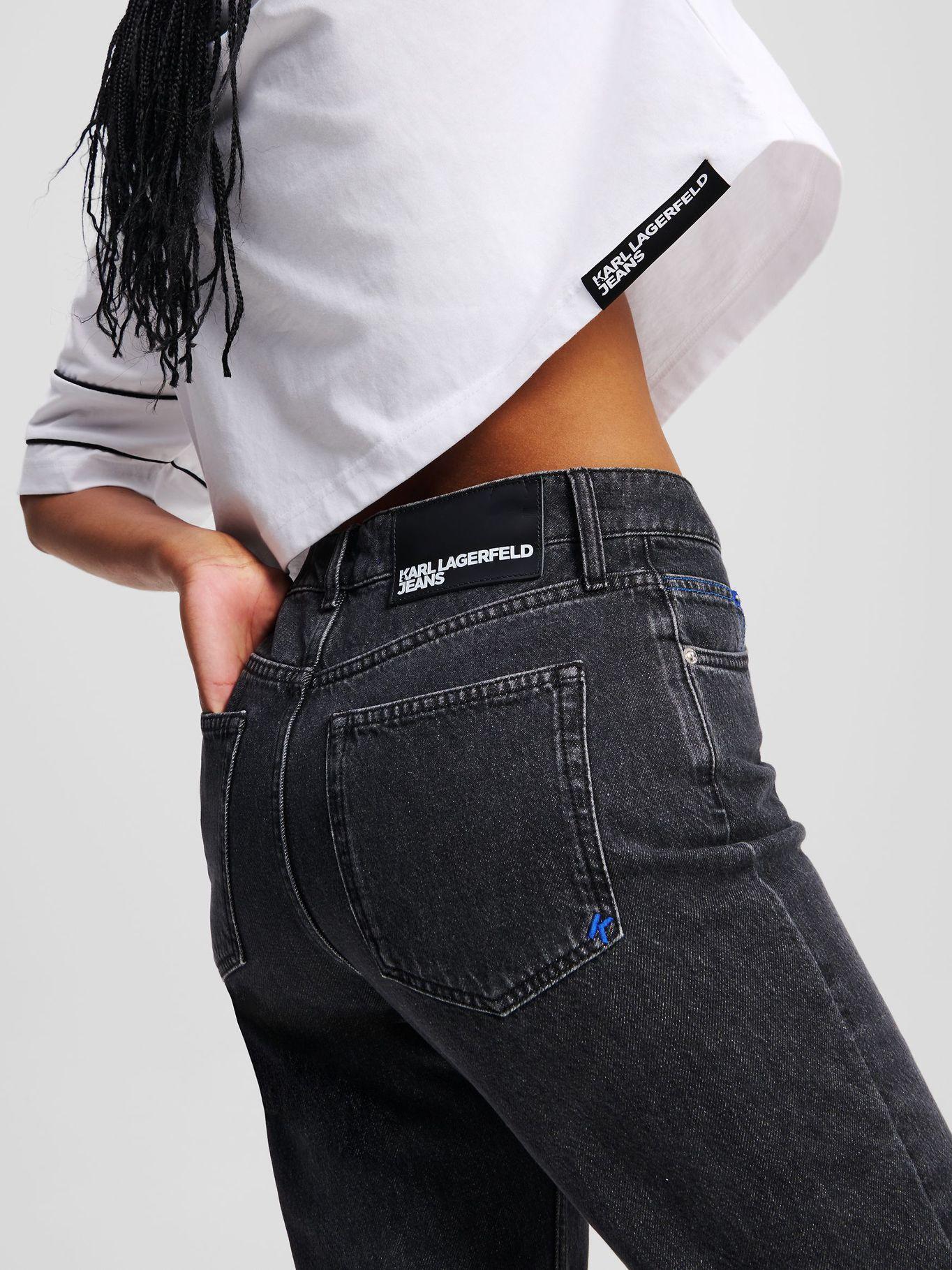 Jeans mom Negro Karl Lagerfeld-1