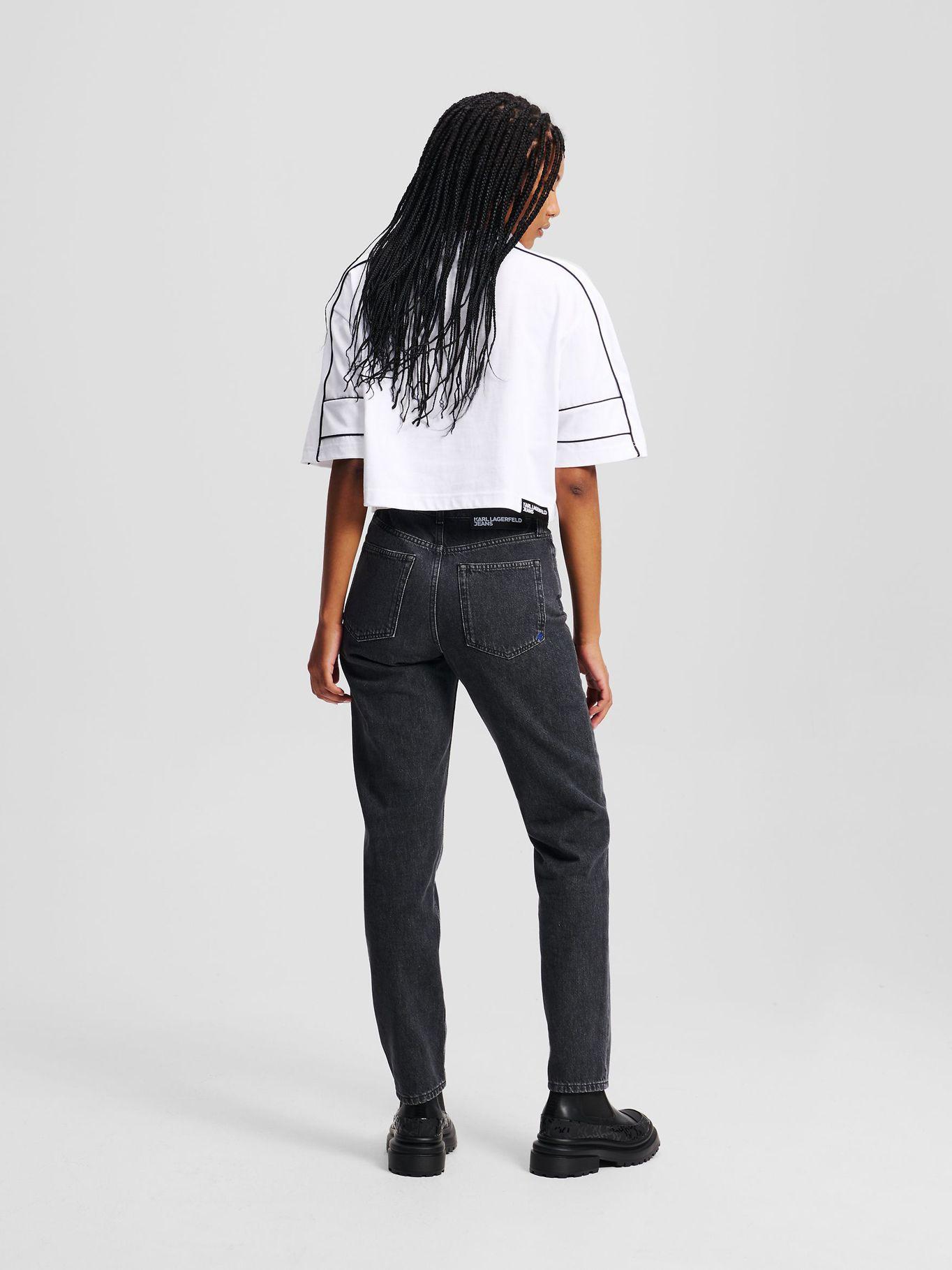 Jeans mom Negro Karl Lagerfeld-2