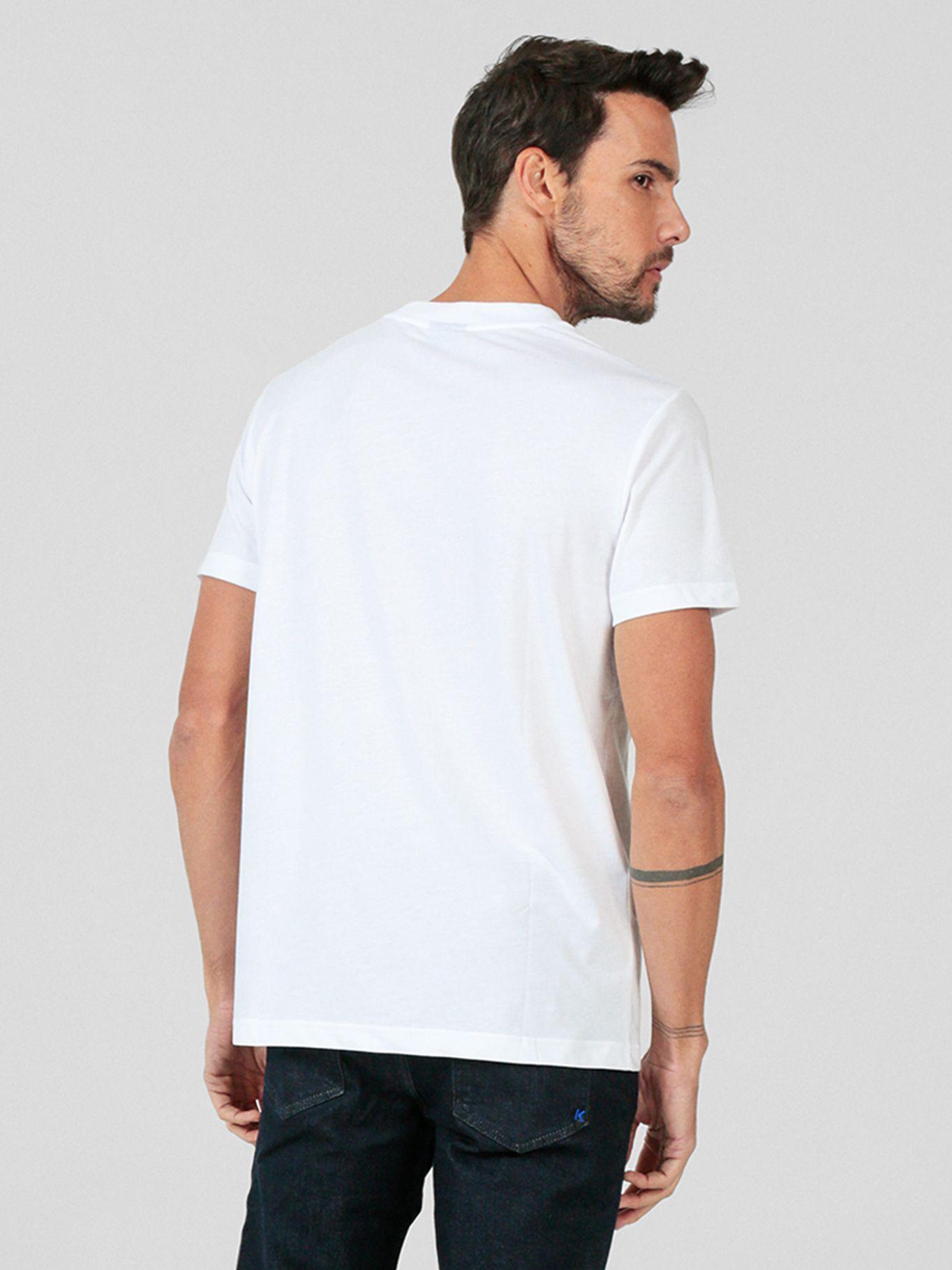 Polera slim con logo Blanco Karl Lagerfeld-2
