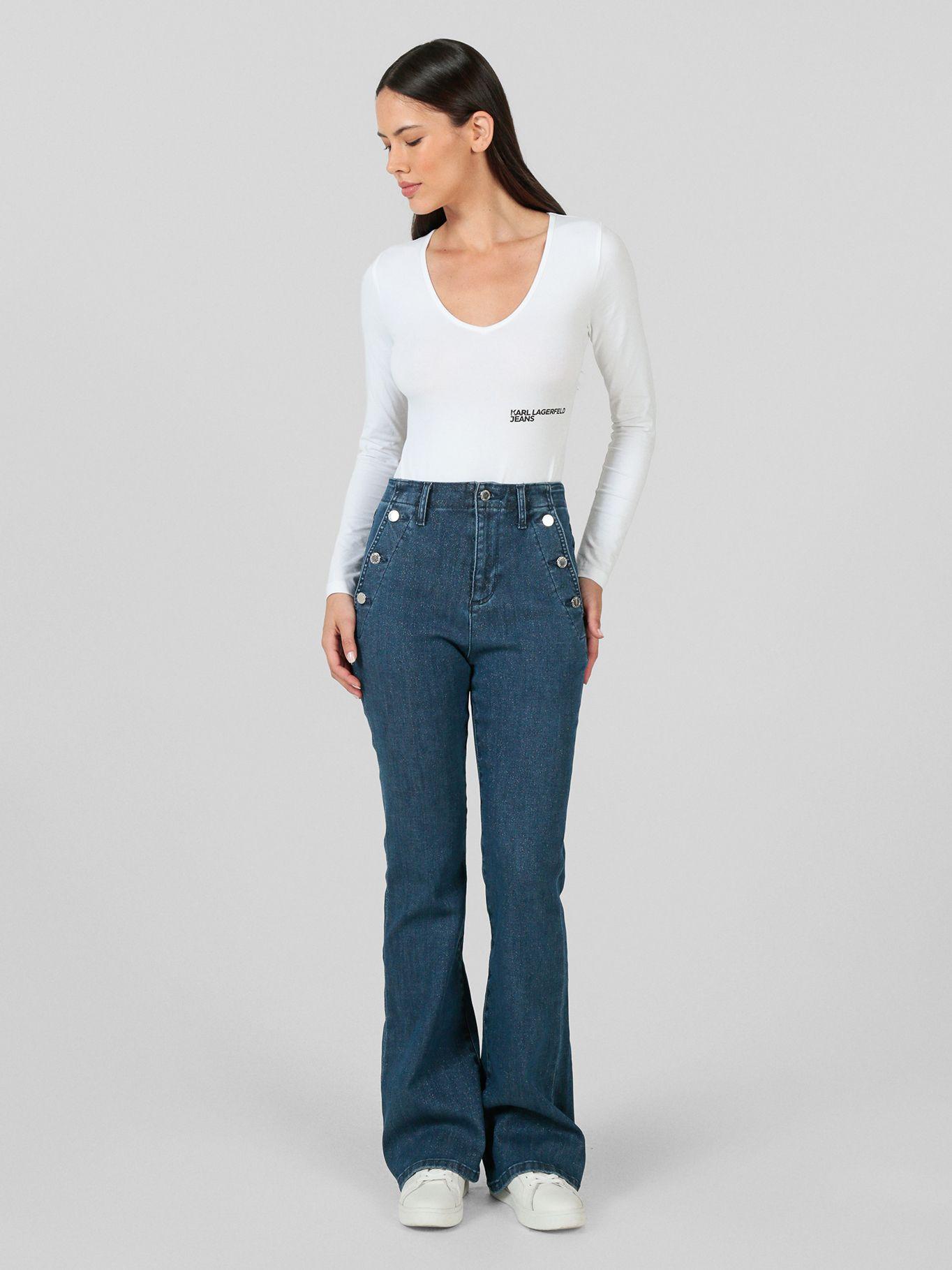Body de manga larga Blanco Karl Lagerfeld-1