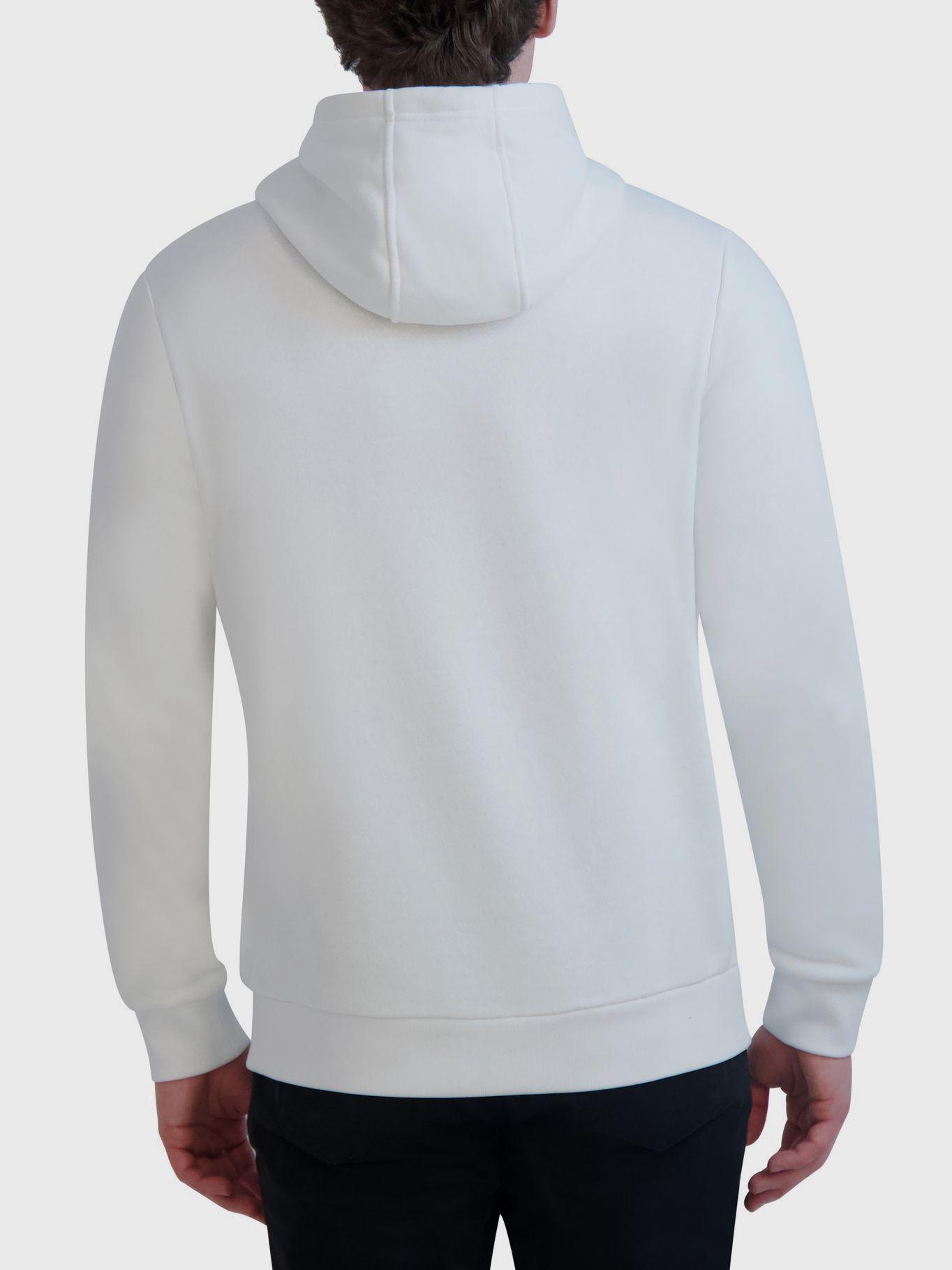 Polerón classic con logo Blanco-2