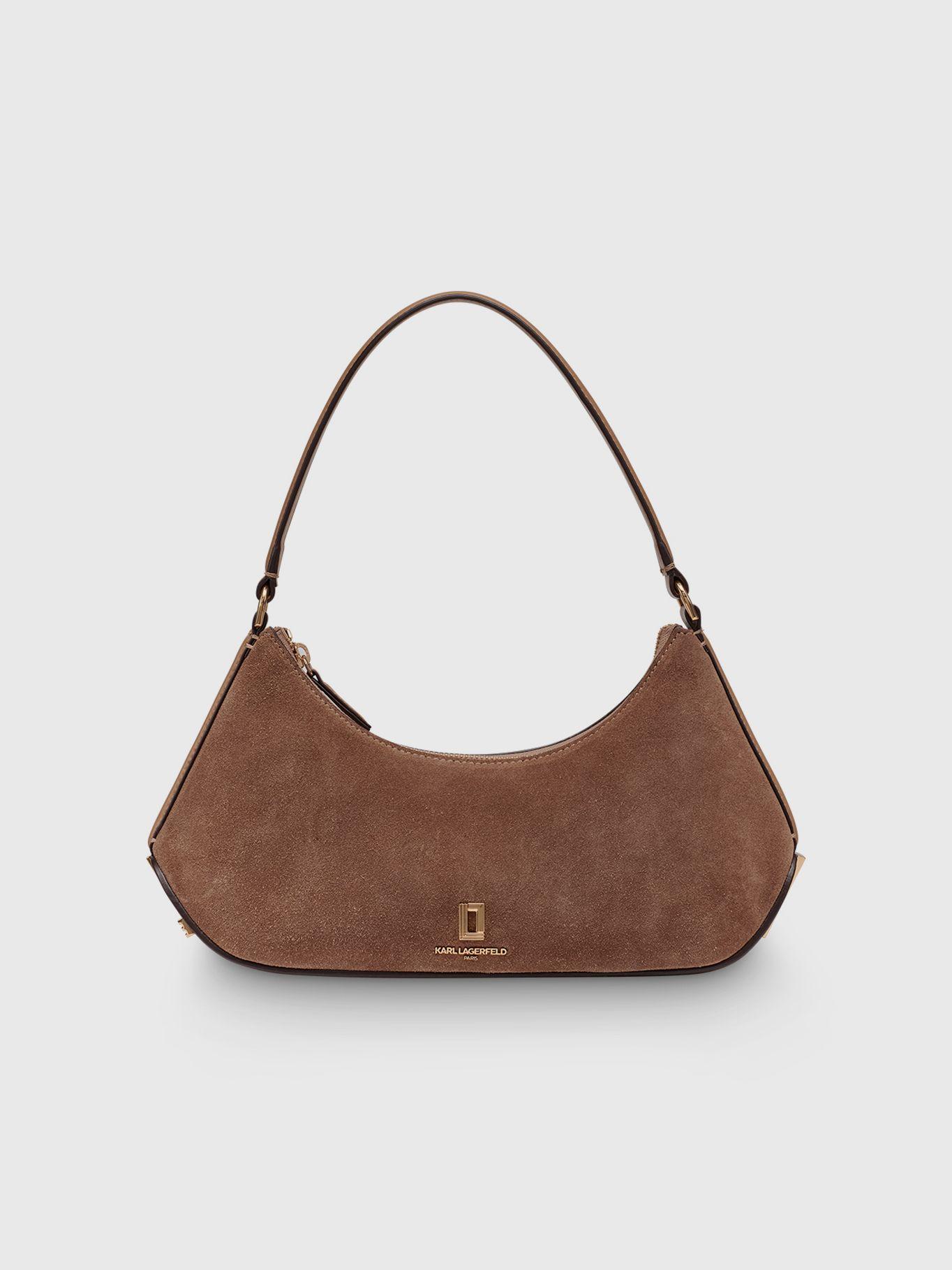 Cartera Arielle de hombro en cuero Café Karl Lagerfeld-0