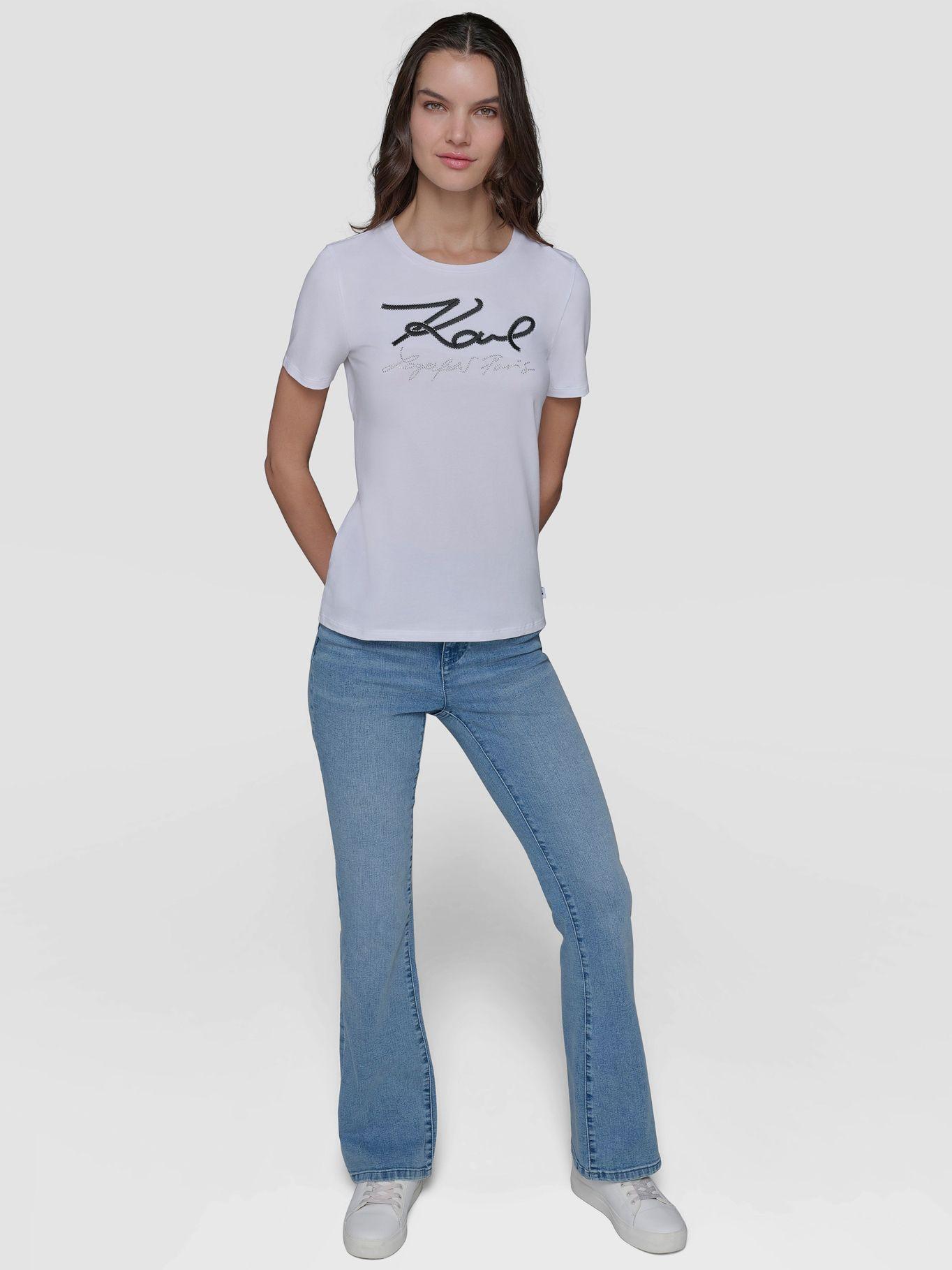 Polera con logotipo bordado Blanca-1