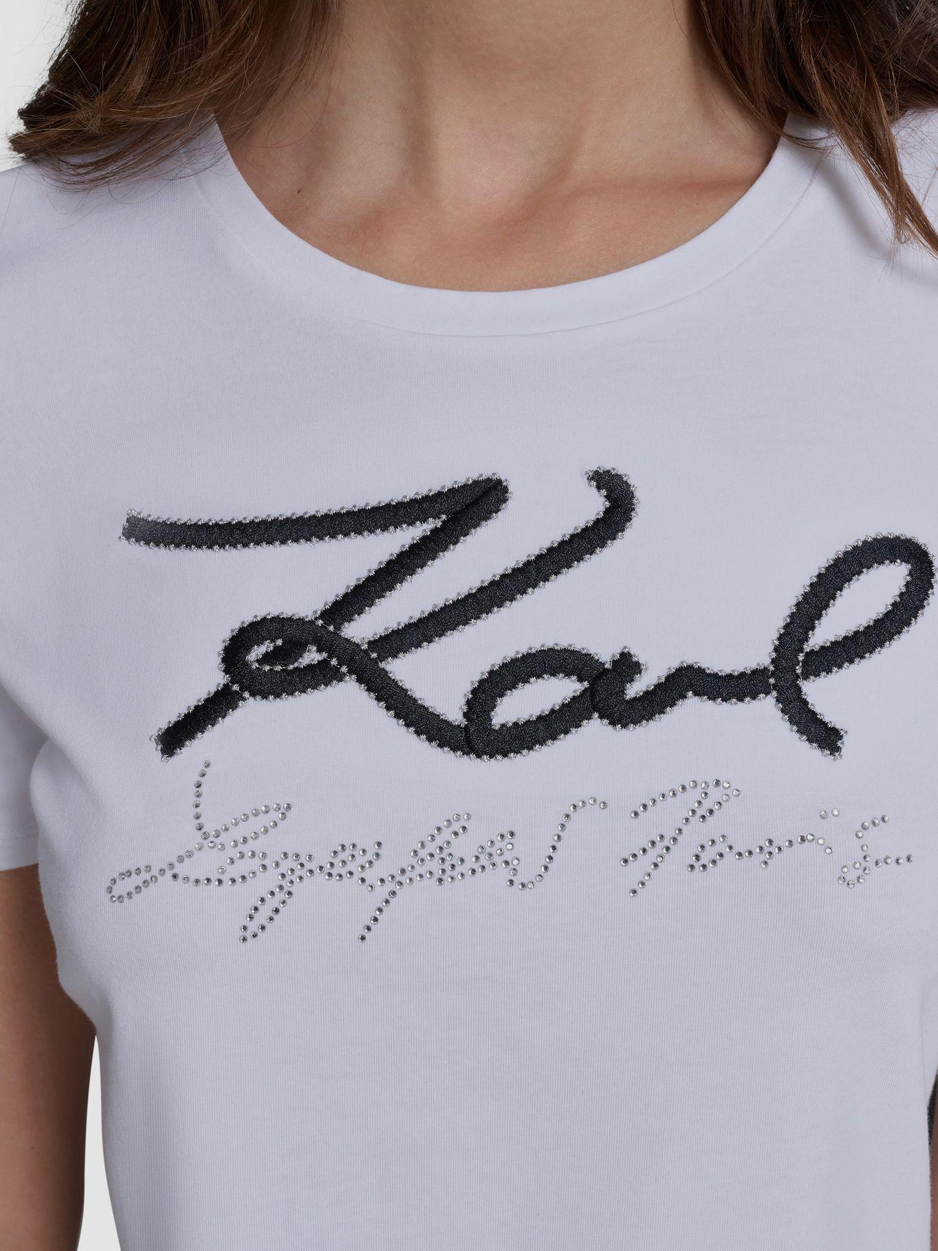 Polera con logotipo bordado Blanca-5
