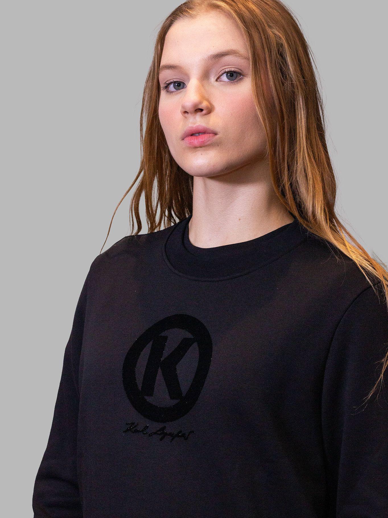 Polerón con estampado de logo K Negro Karl Lagerfeld-2