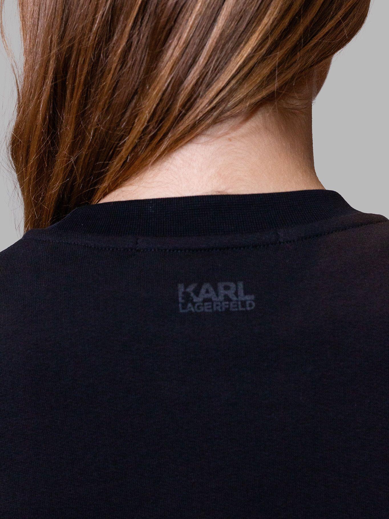 Polerón con estampado de logo K Negro Karl Lagerfeld-3