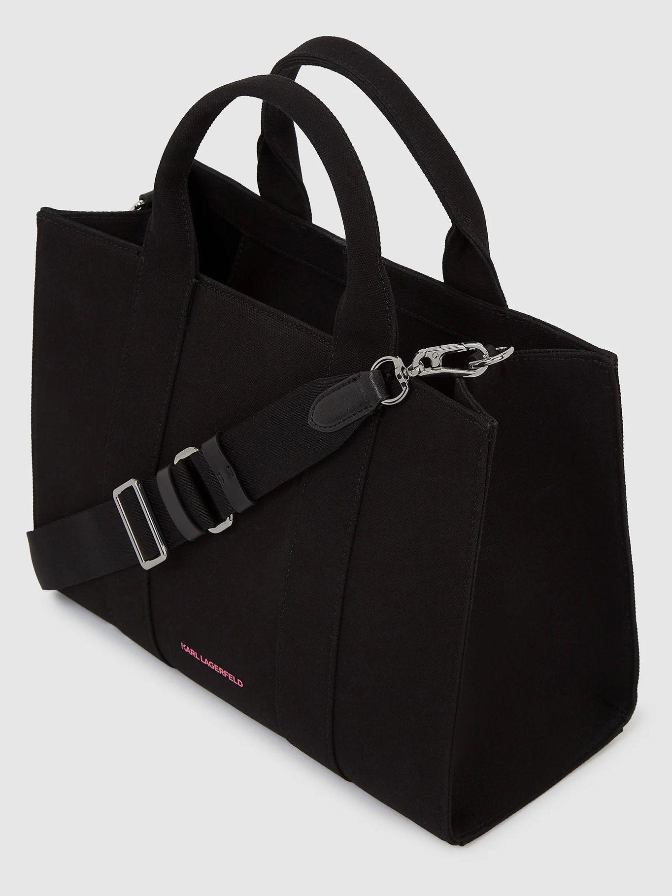 Cartera tote con estampado Negro Karl Lagerfeld-2