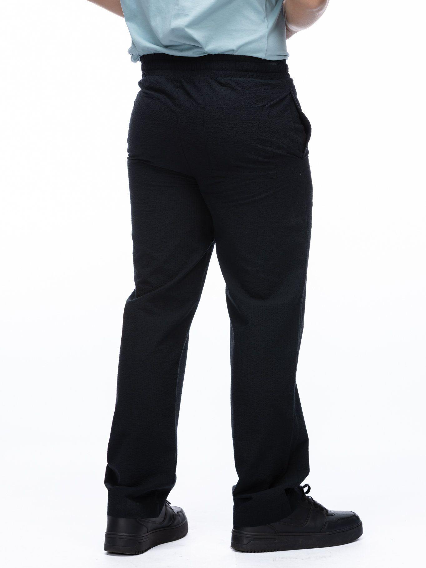 Pantalón estilo seersucker Negro Karl Lagerfeld-4