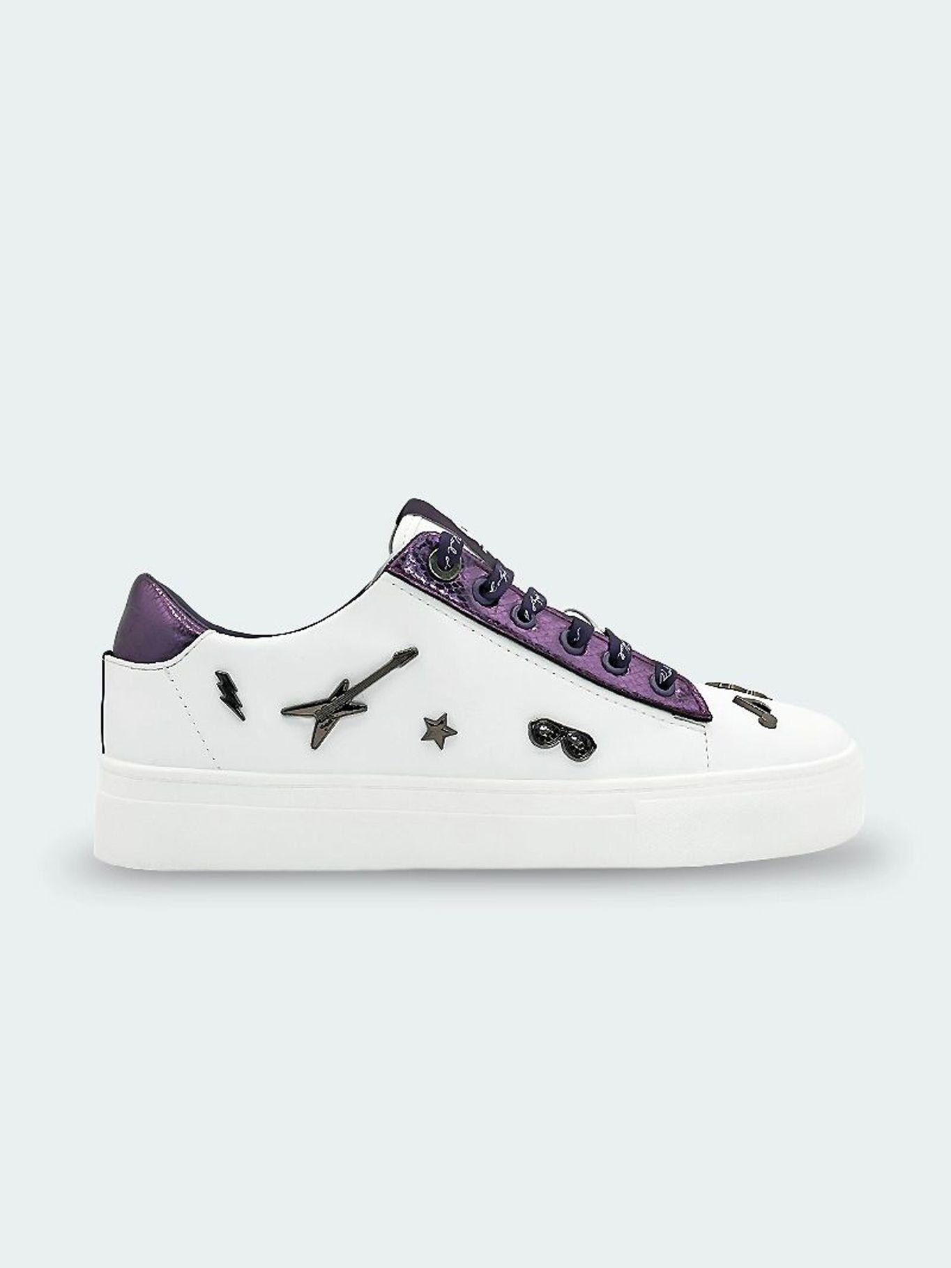 Zapatillas con cordones - Cate rocker Blanca-2