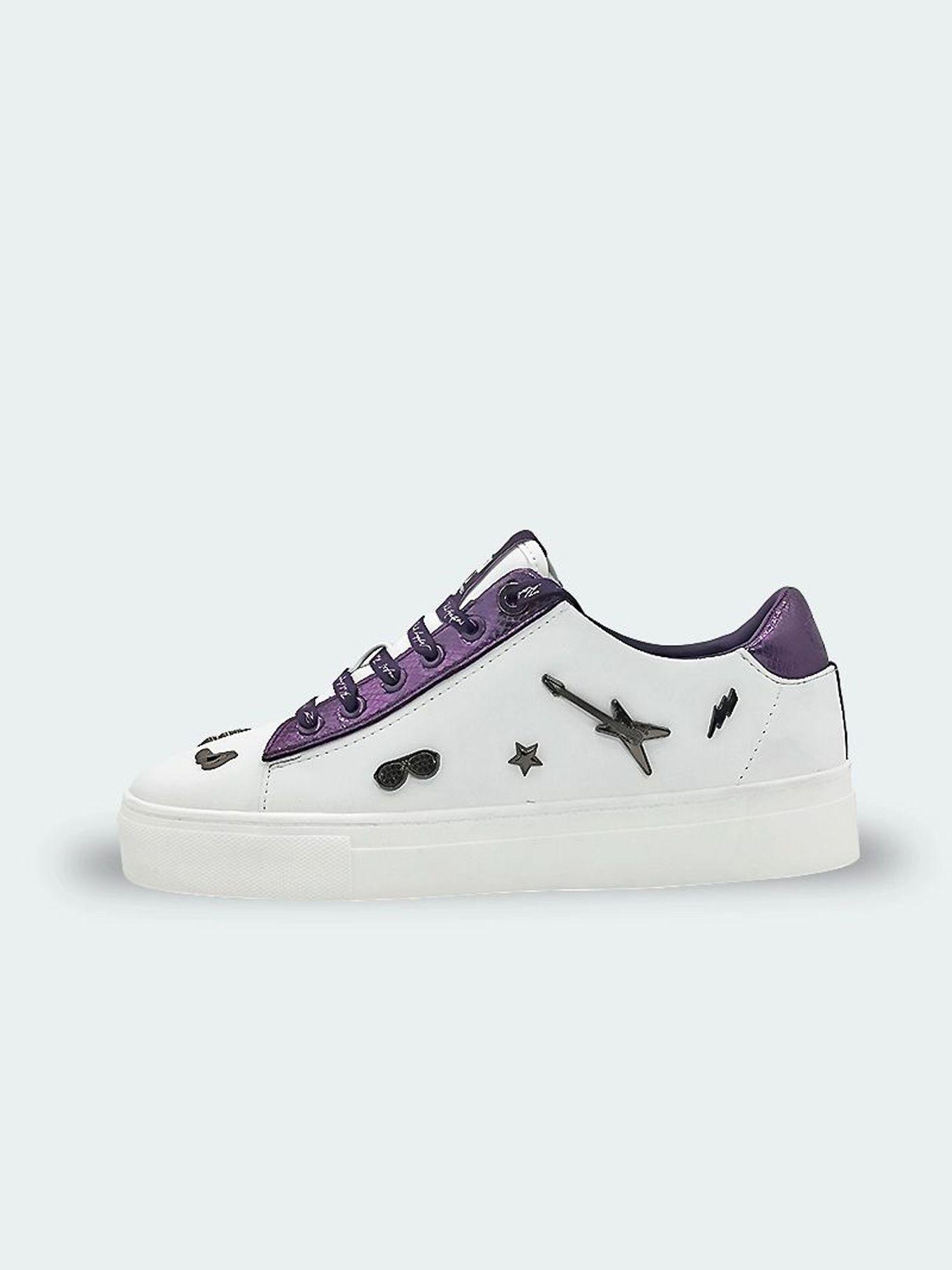Zapatillas con cordones - Cate rocker Blanca-3