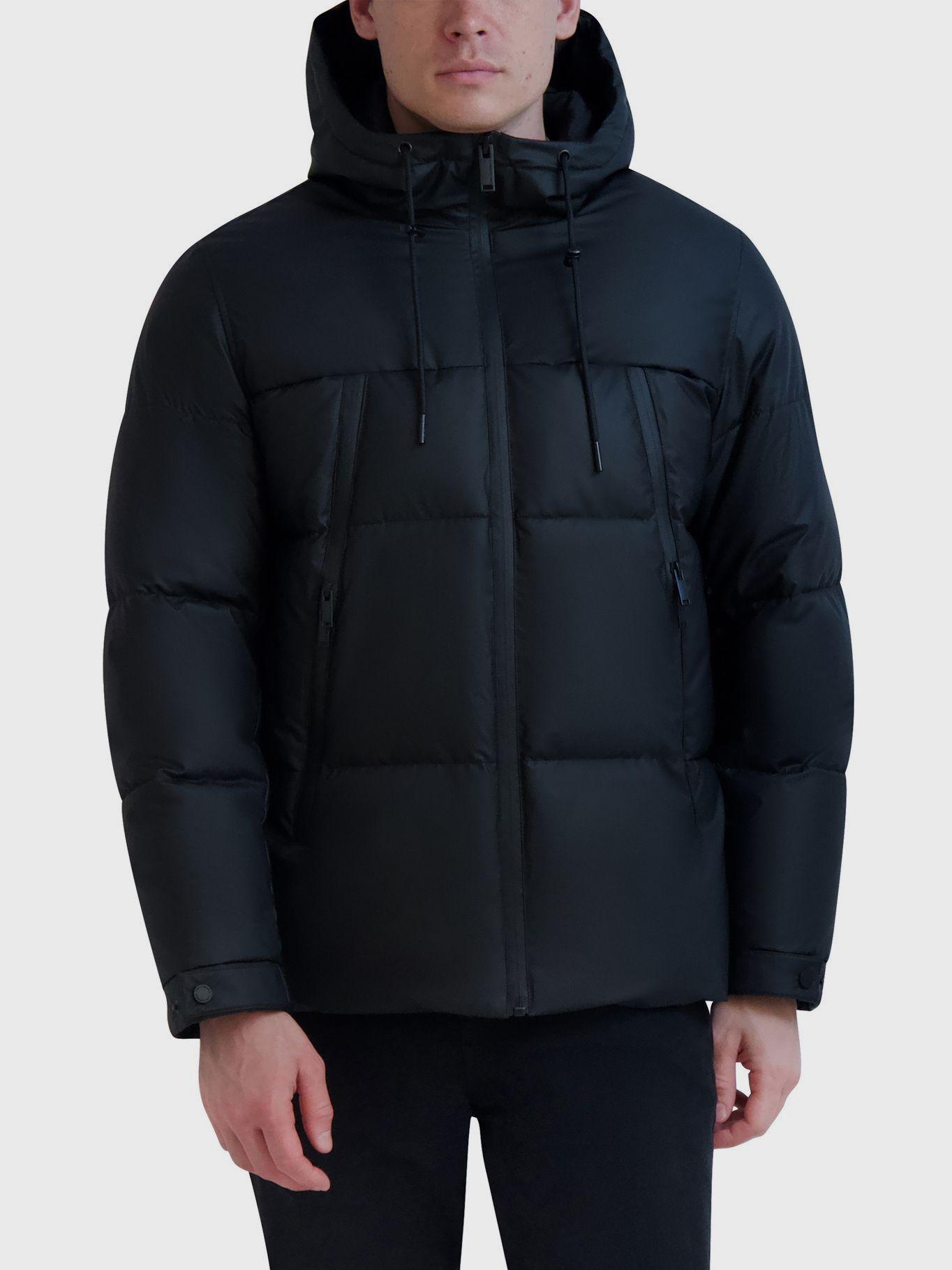 Parka con bolsillos alargados Negra-0