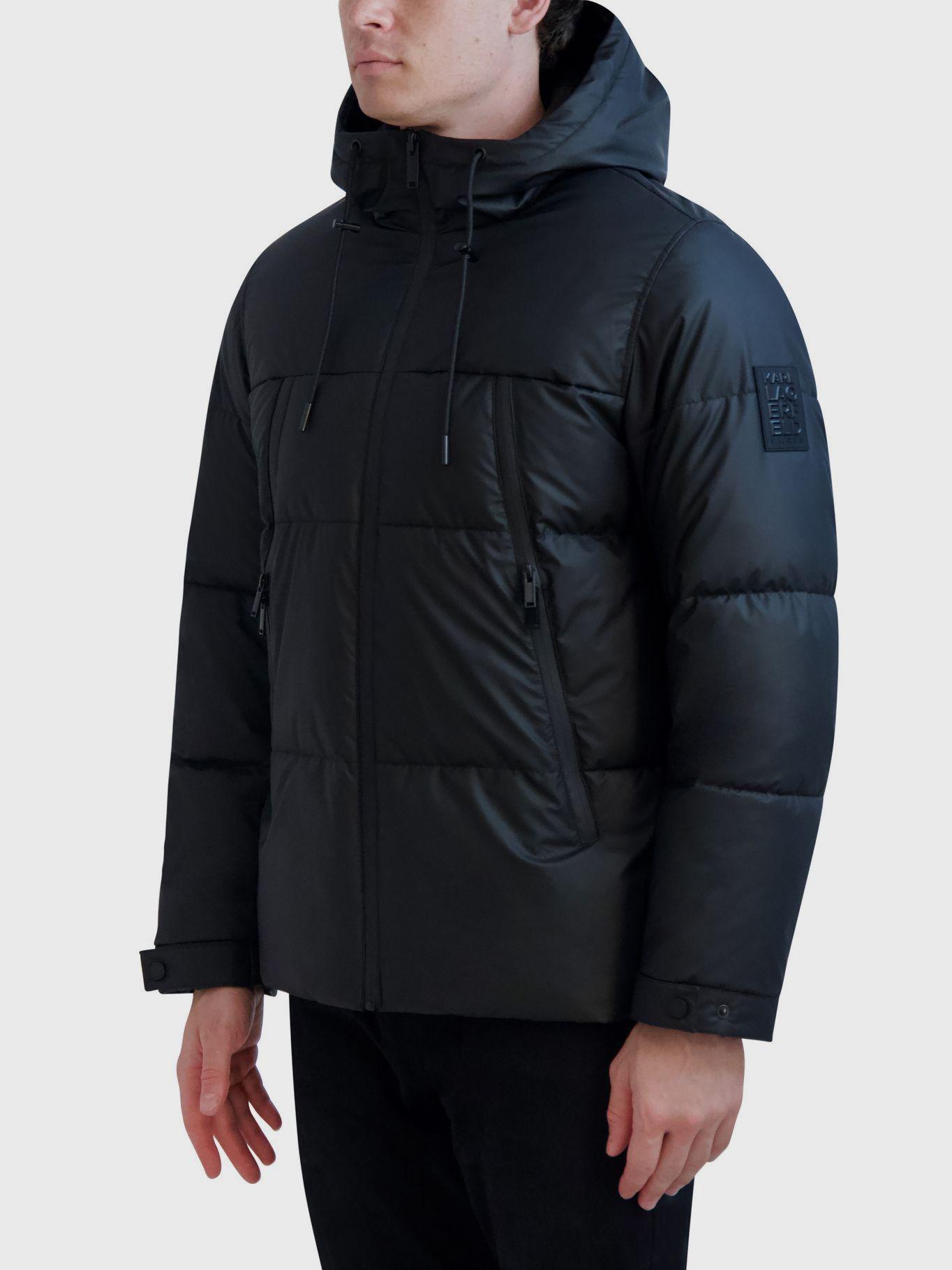 Parka con bolsillos alargados Negra-4