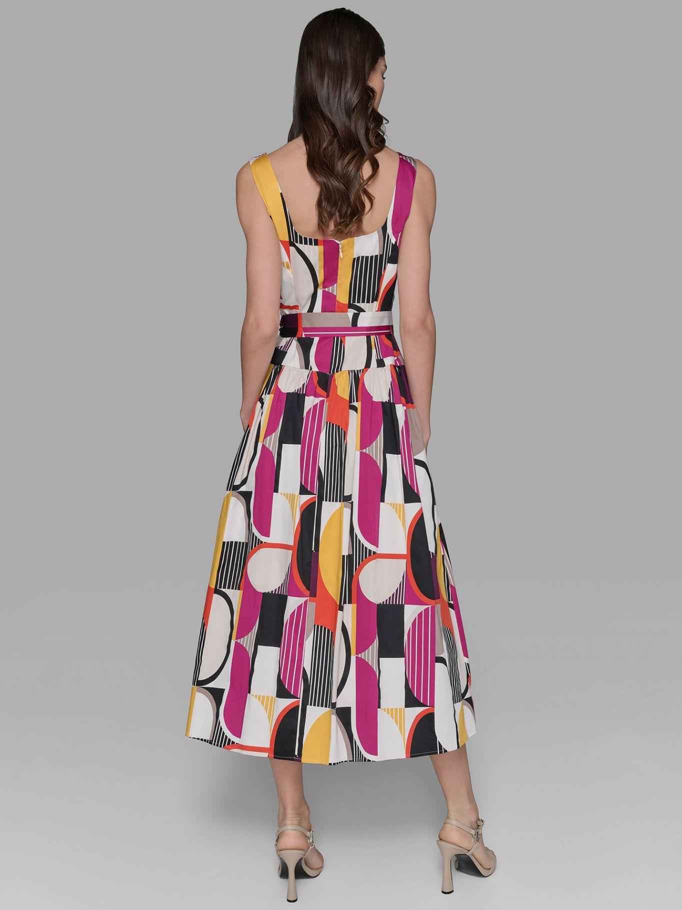 Vestido estampado geométrico Multicolor Karl Lagerfeld-2