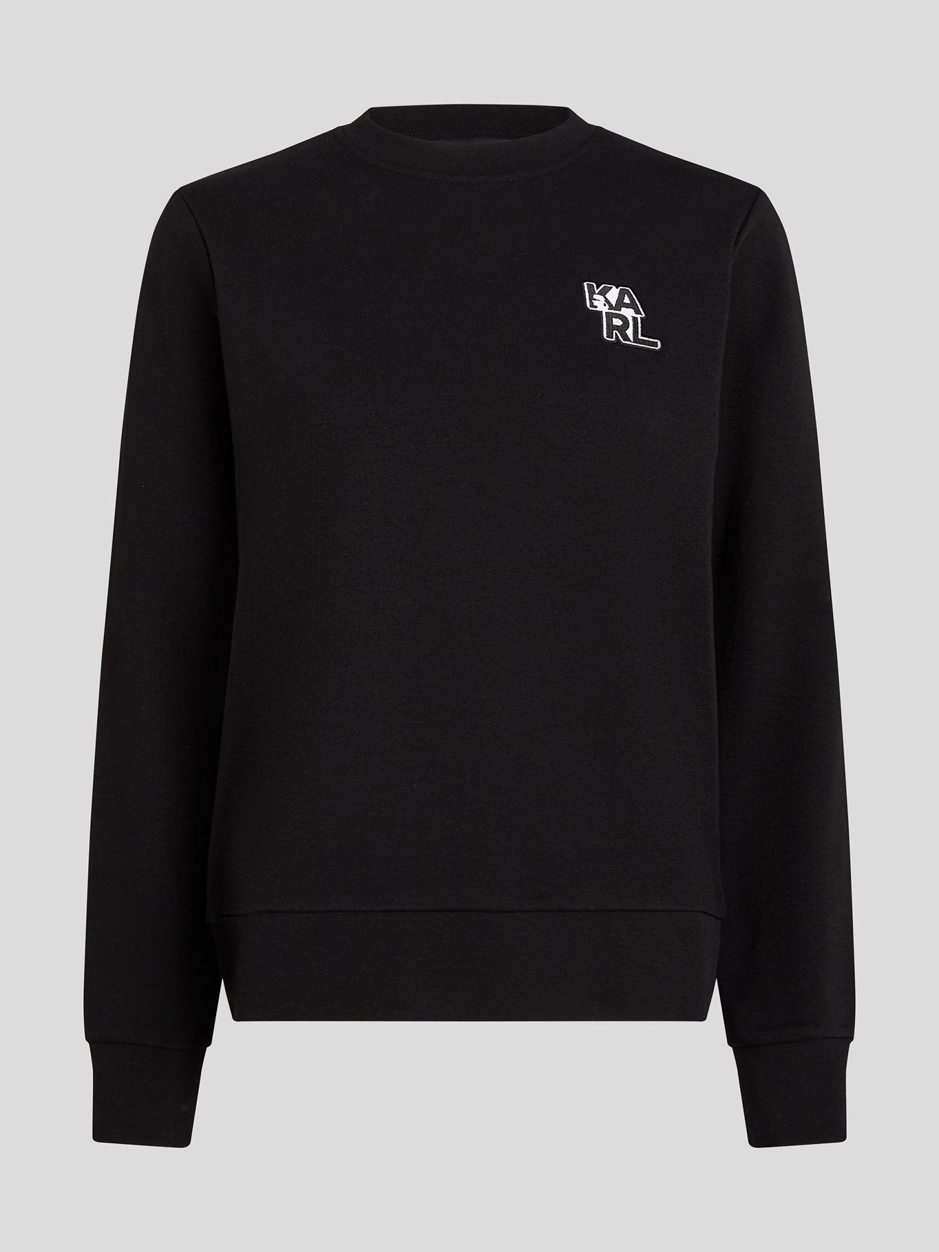 Polerón monograma varsity bordado Negro Karl Lagerfeld-0