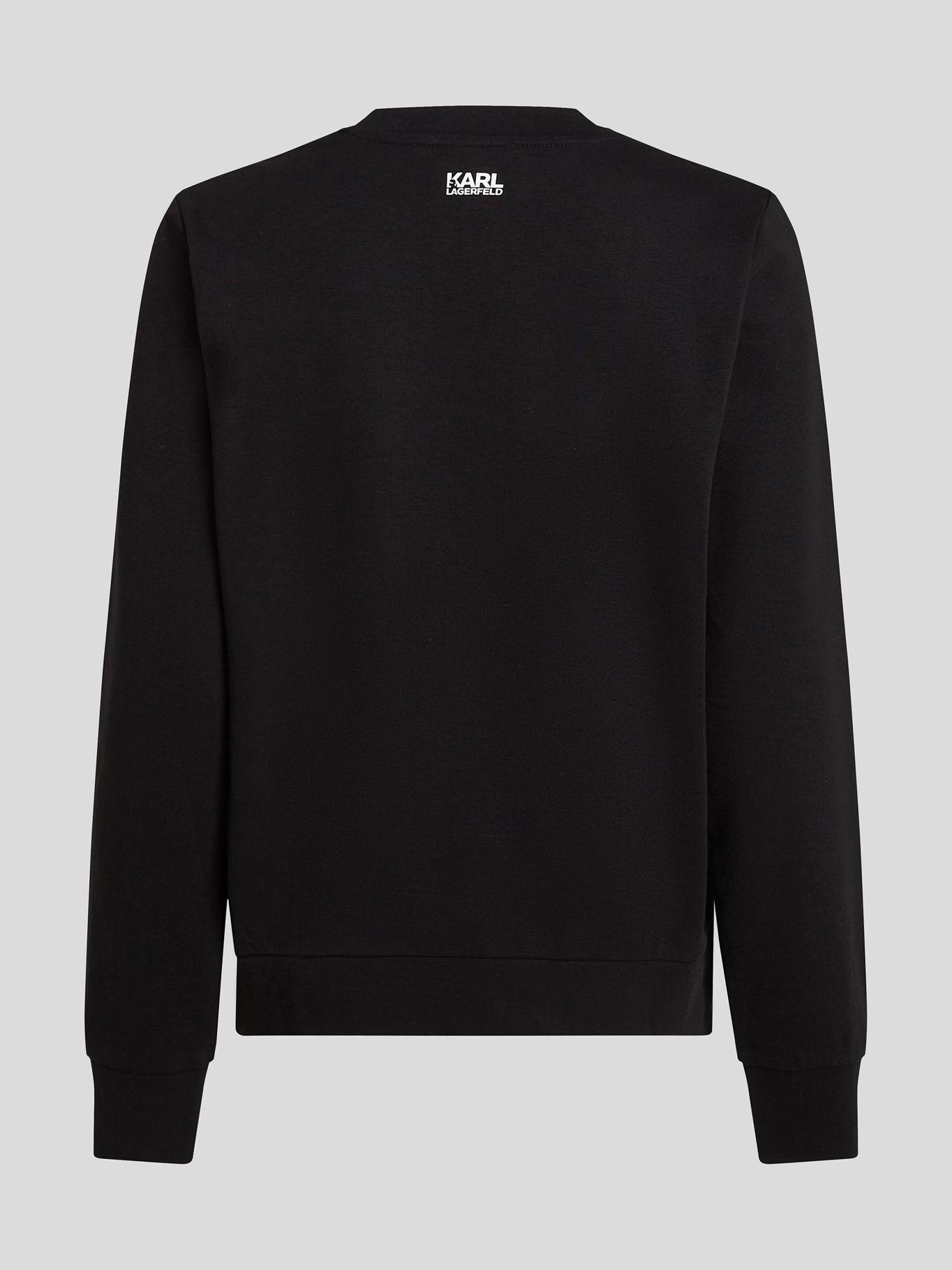 Polerón monograma varsity bordado Negro Karl Lagerfeld-1