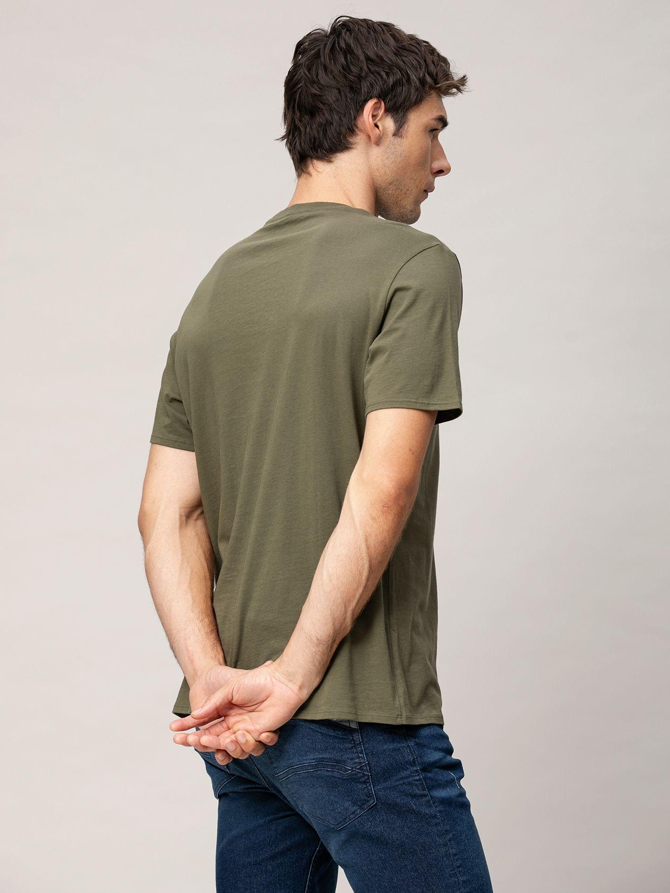 Polera estampado logo efecto ola Karl Lagerfeld Verde-2