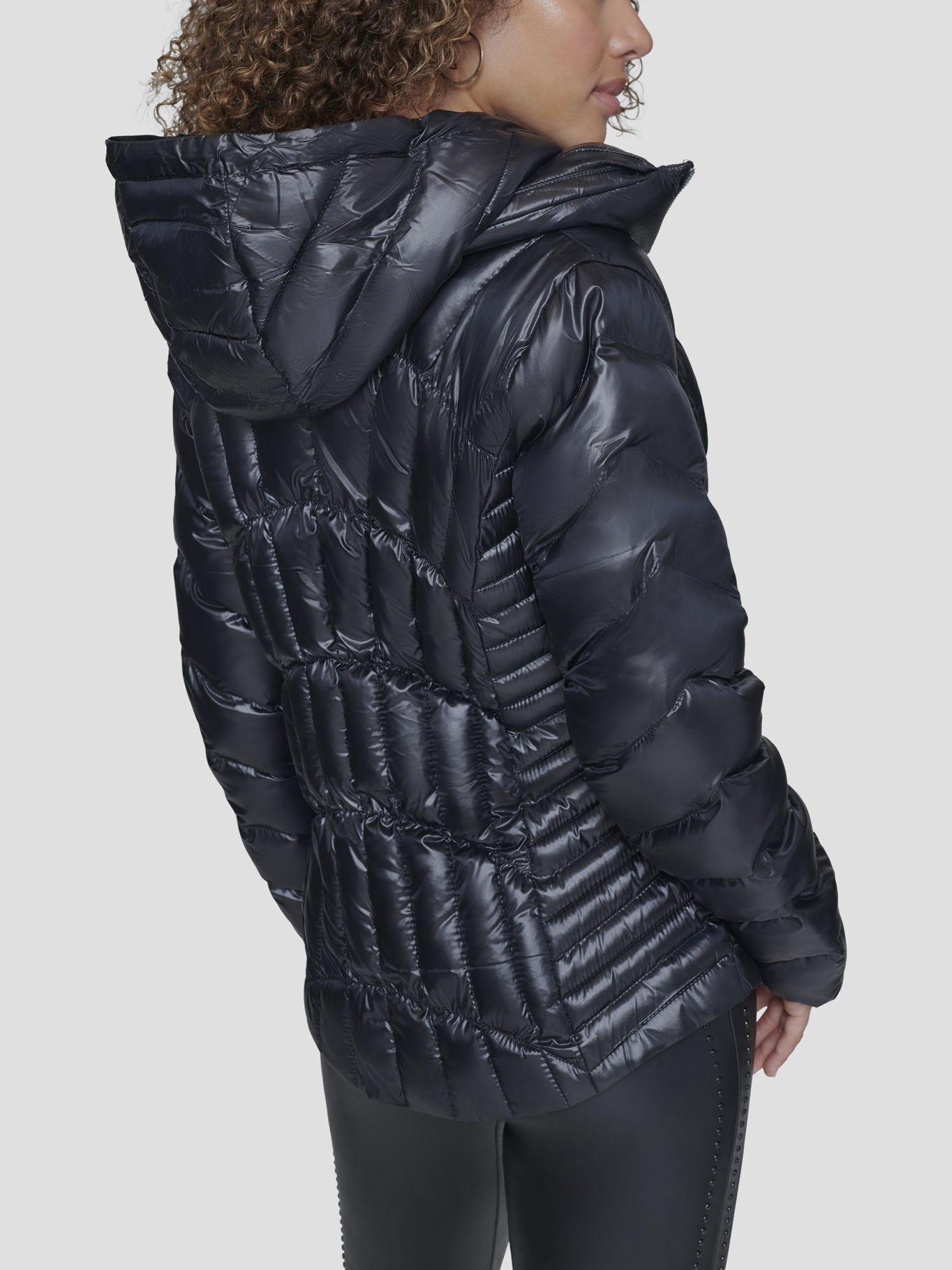 Chaqueta arrugada acolchada-3