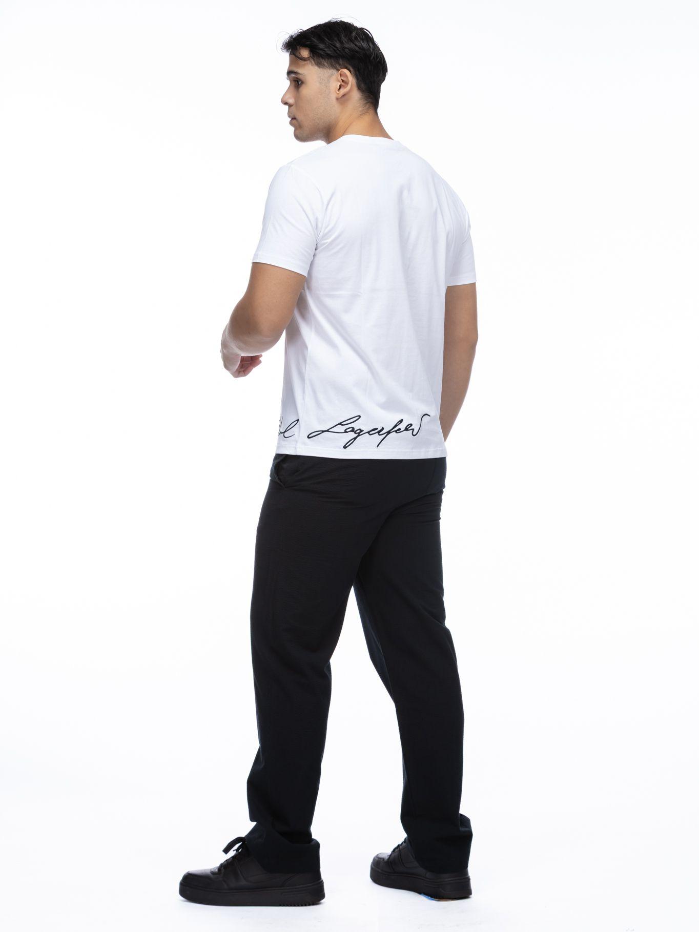 Polera signature edge Blanco Karl Lagerfeld-2