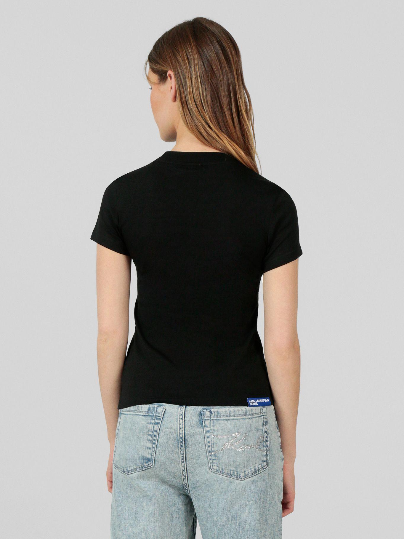 Polera slim con logotipo Negro Karl Lagerfeld-2