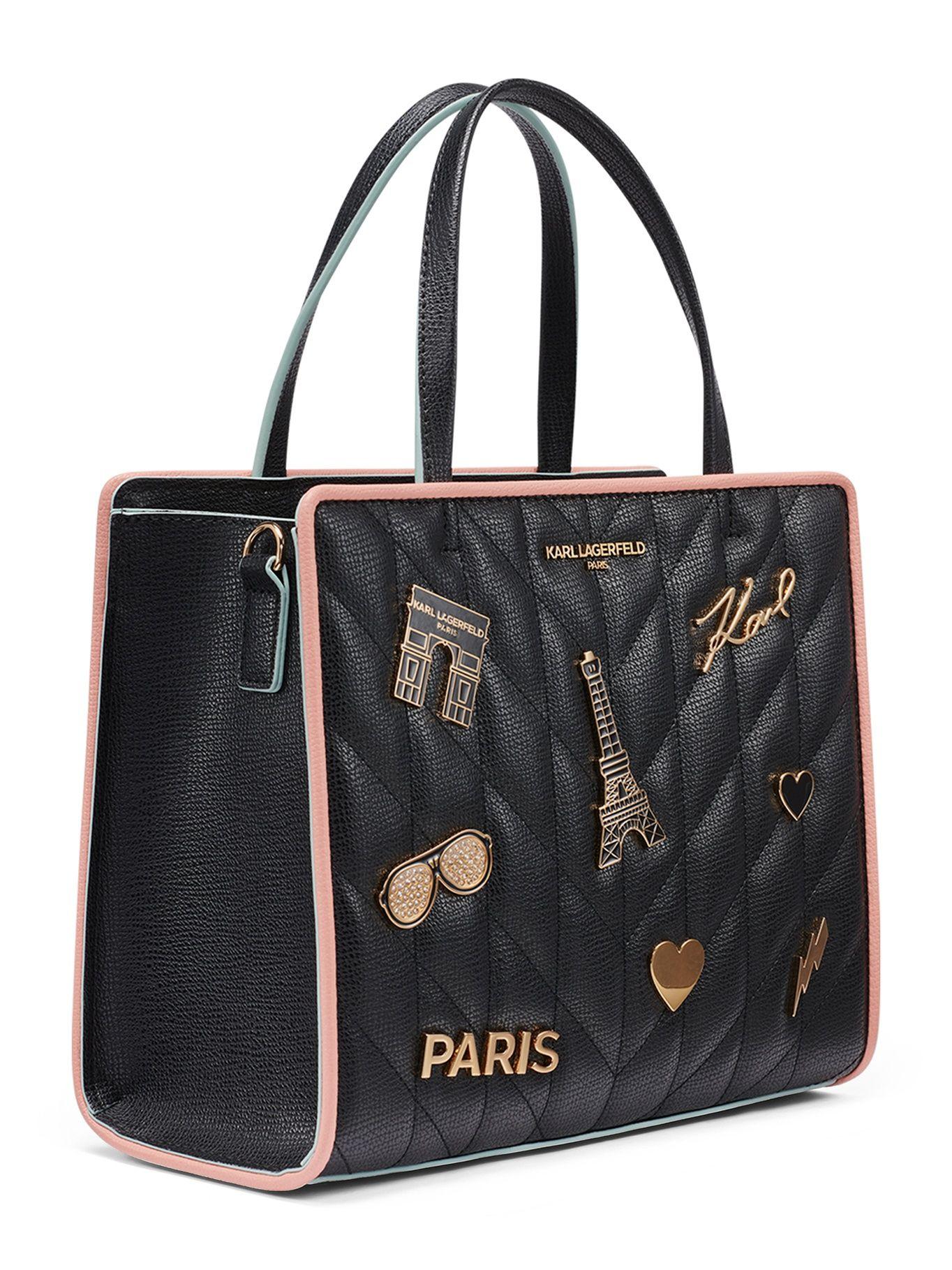Cartera satchel Maybelle Negro Karl Lagerfeld-2