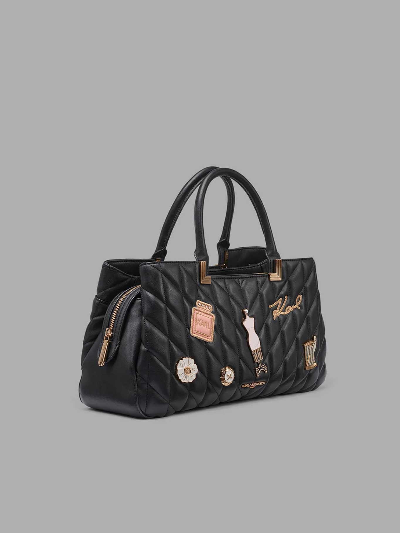 Cartera satchel Meribel Negro Karl Lagerfeld-1