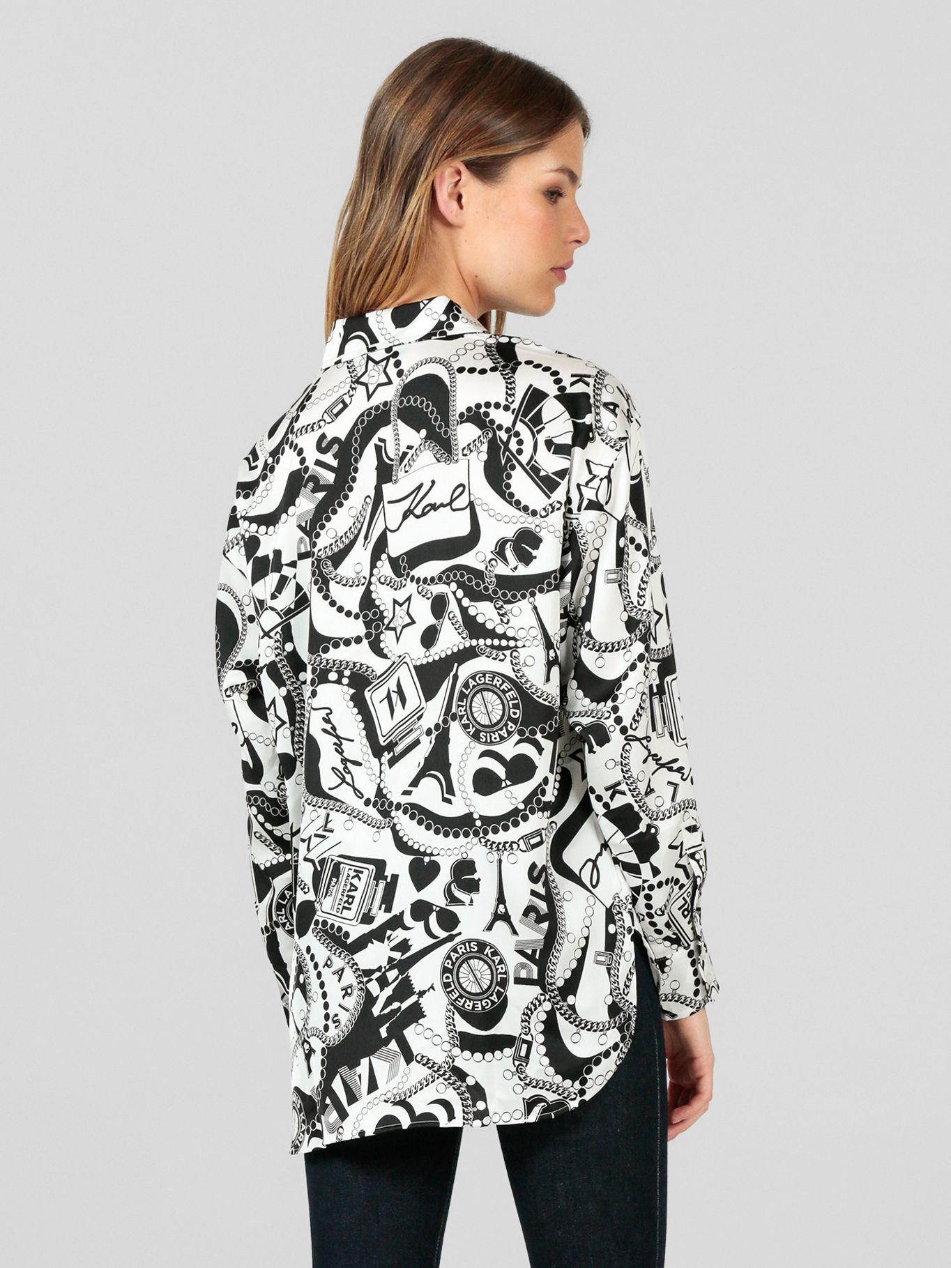 Blusa estampada oversize Multicolor Karl Lagerfeld-2