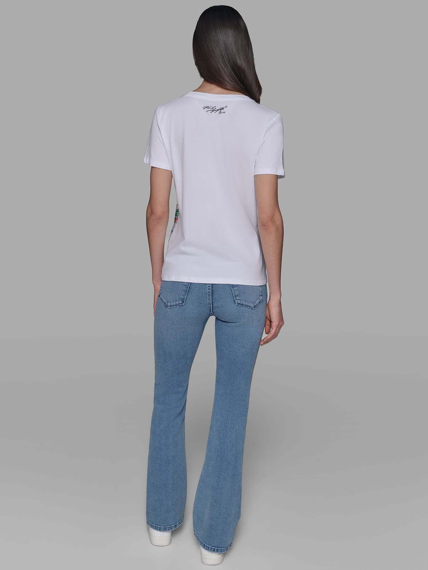 Polera mini Choupette París Blanco Karl Lagerfeld-2