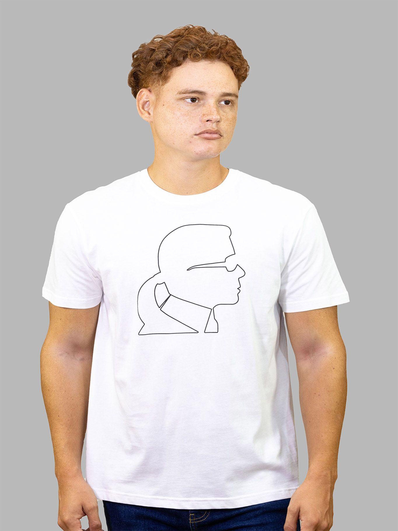 Polera con perfil de KARL Blanco Karl Lagerfeld-0