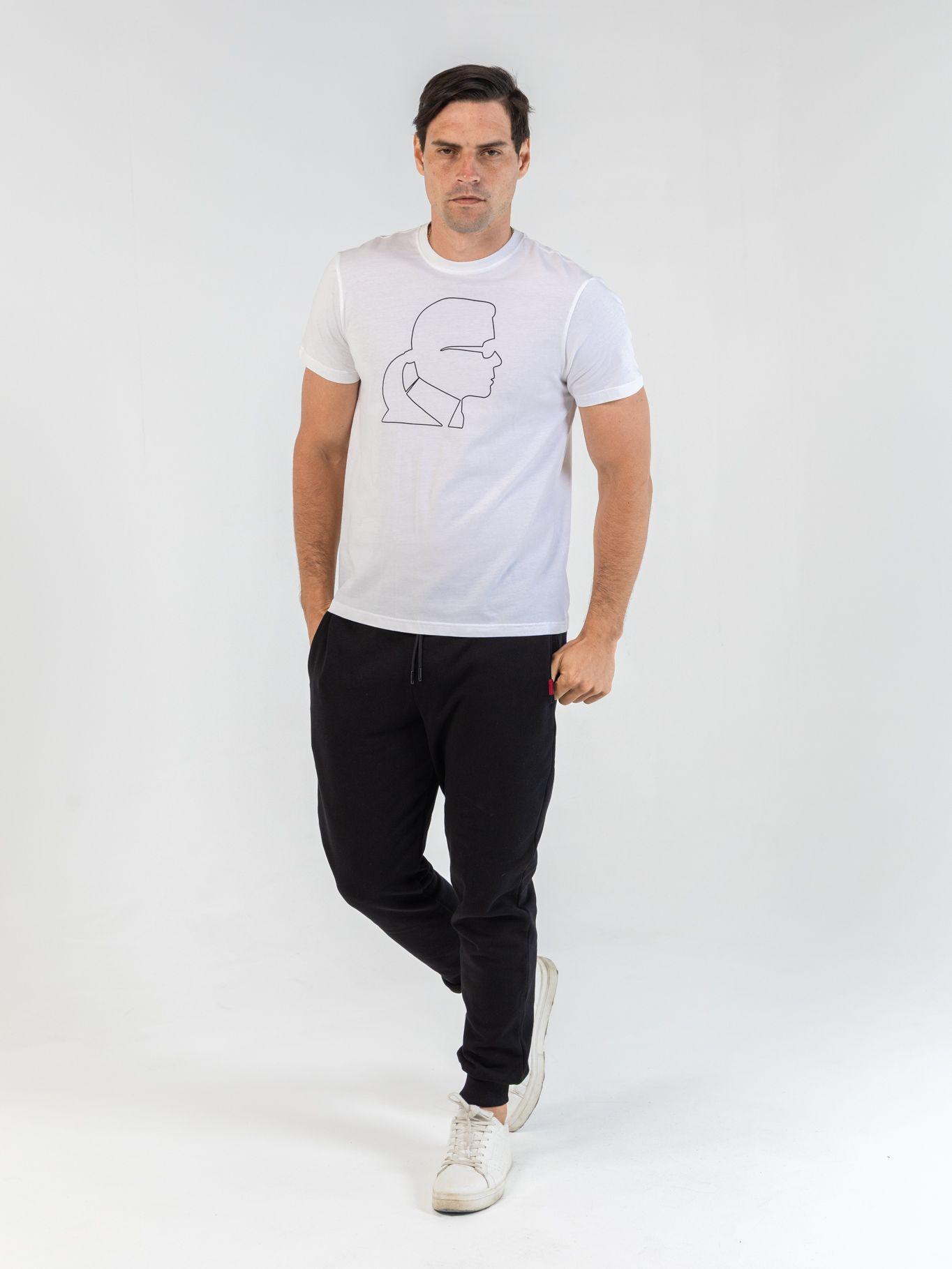 Polera con perfil de KARL Blanco Karl Lagerfeld-1