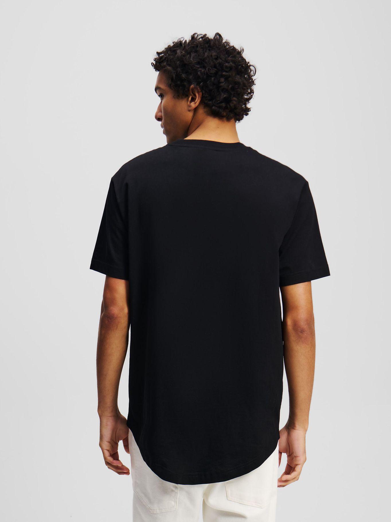 Polera regular monograma Negro- Karl Lagerfeld-2