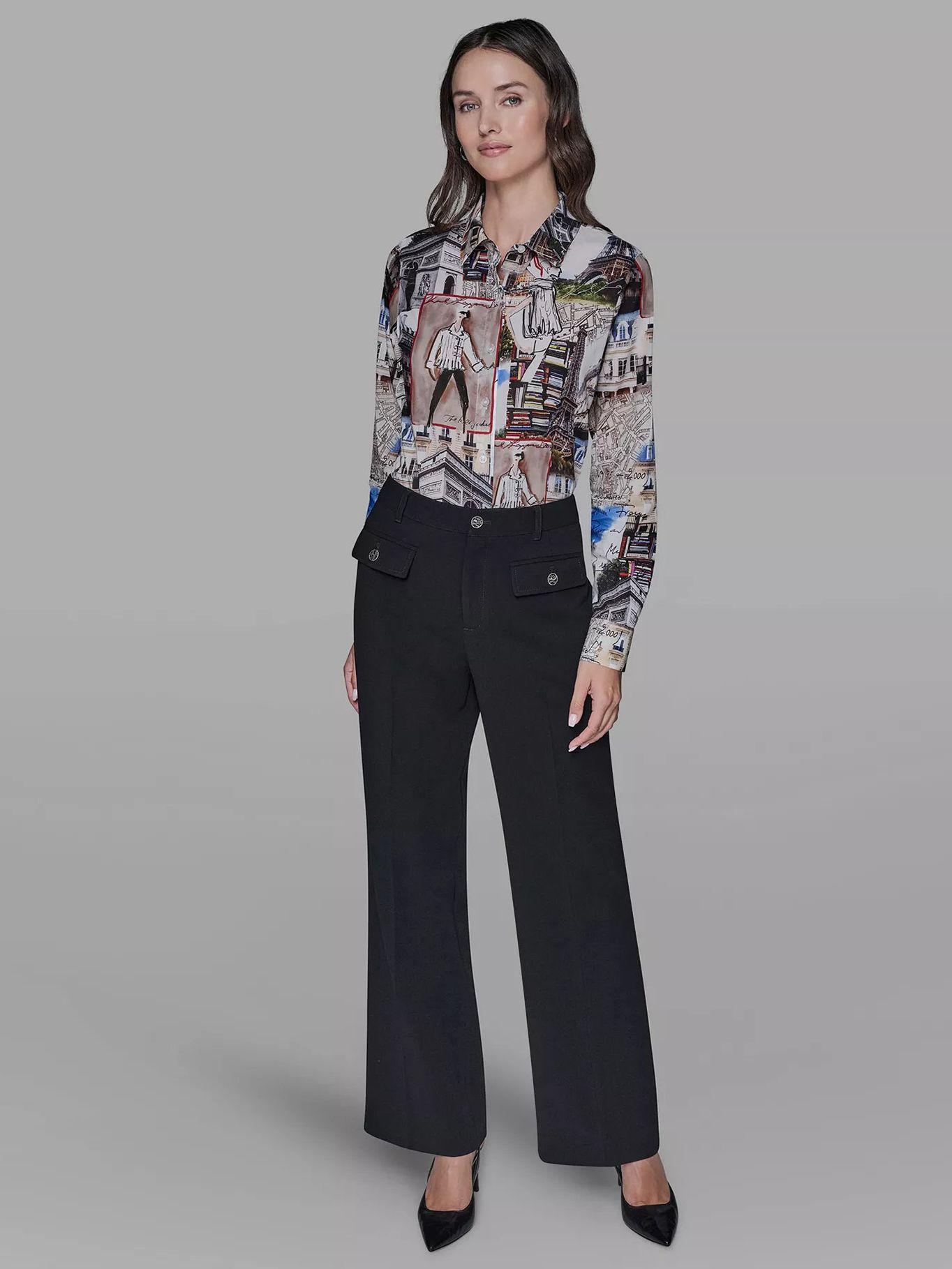 Camisa de estampado de ciudad Multicolor Karl Lagerfeld-2