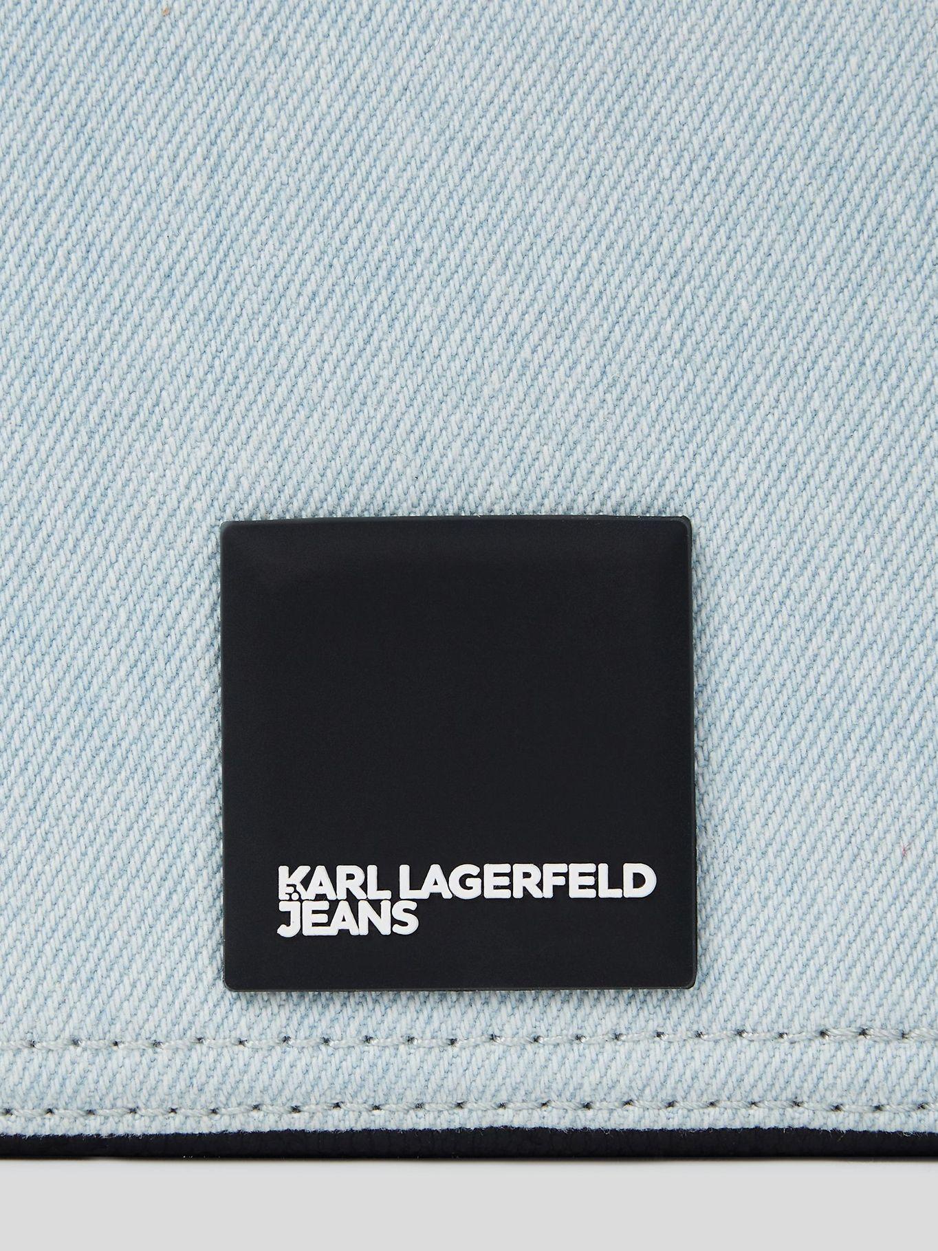 Cartera denim con logo en caja Azul Karl Lagerfeld-4