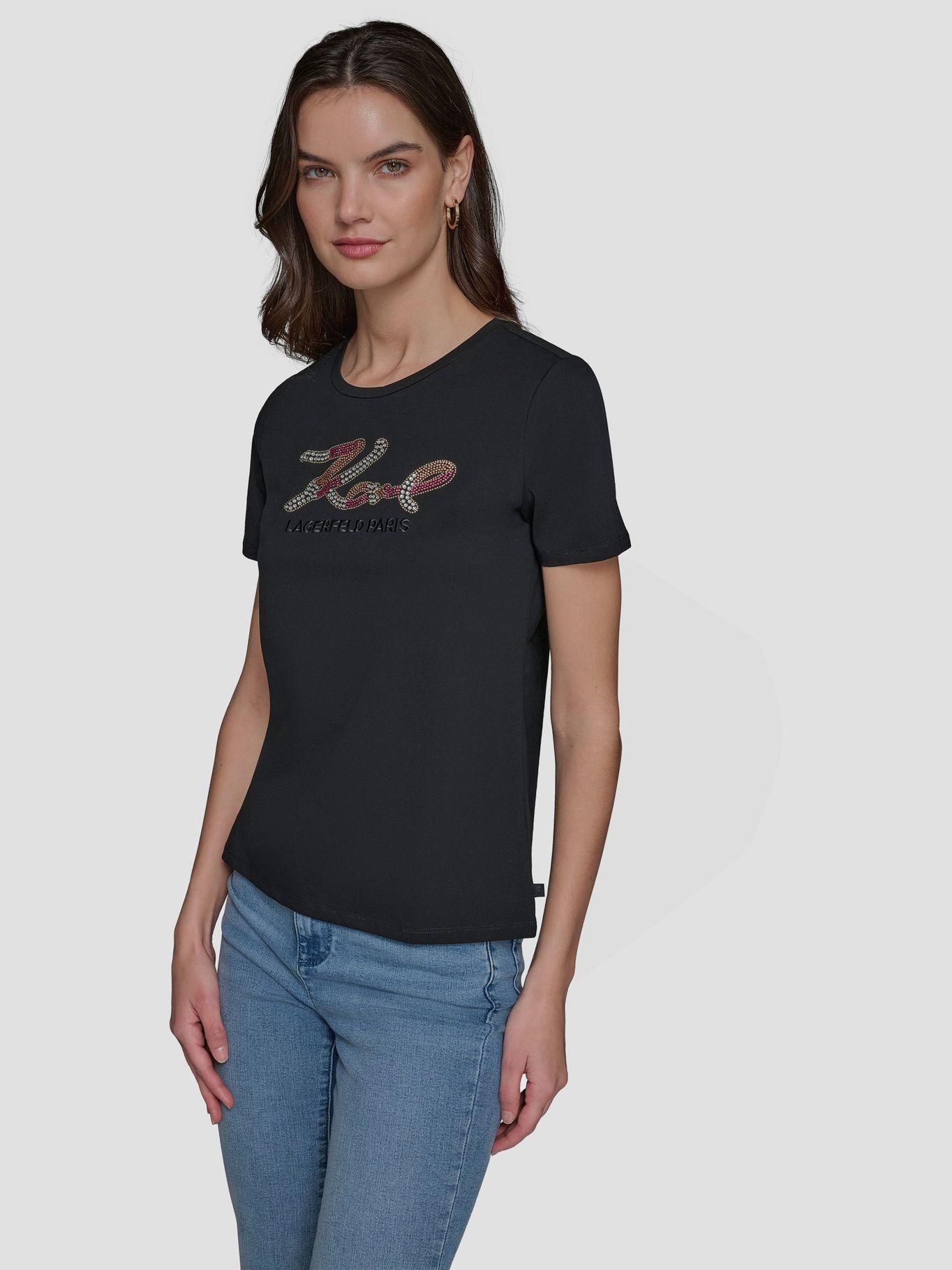 Polera con firma de KARL-0