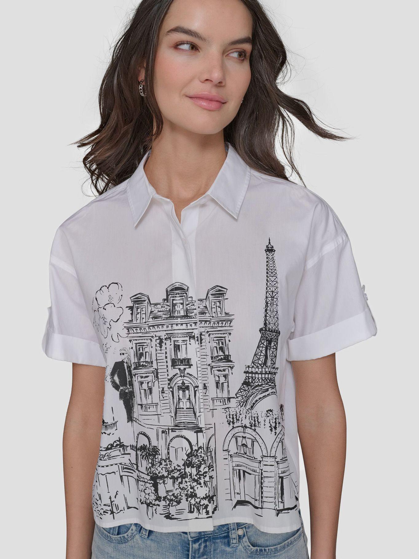 Camisa cropped Paris scene-4