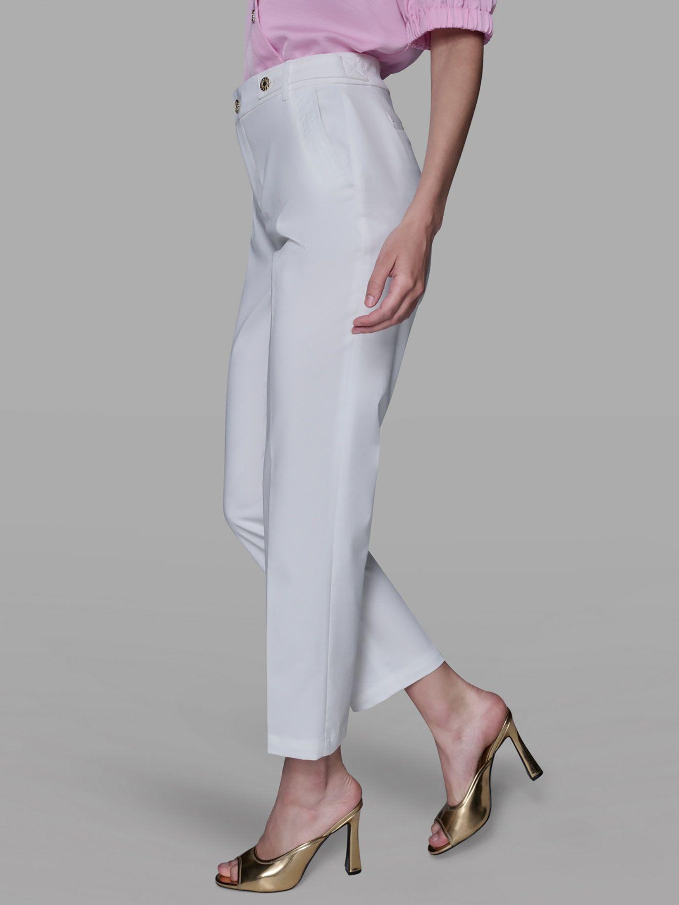 Pantalón tobillero Blanco Karl Lagerfeld-2