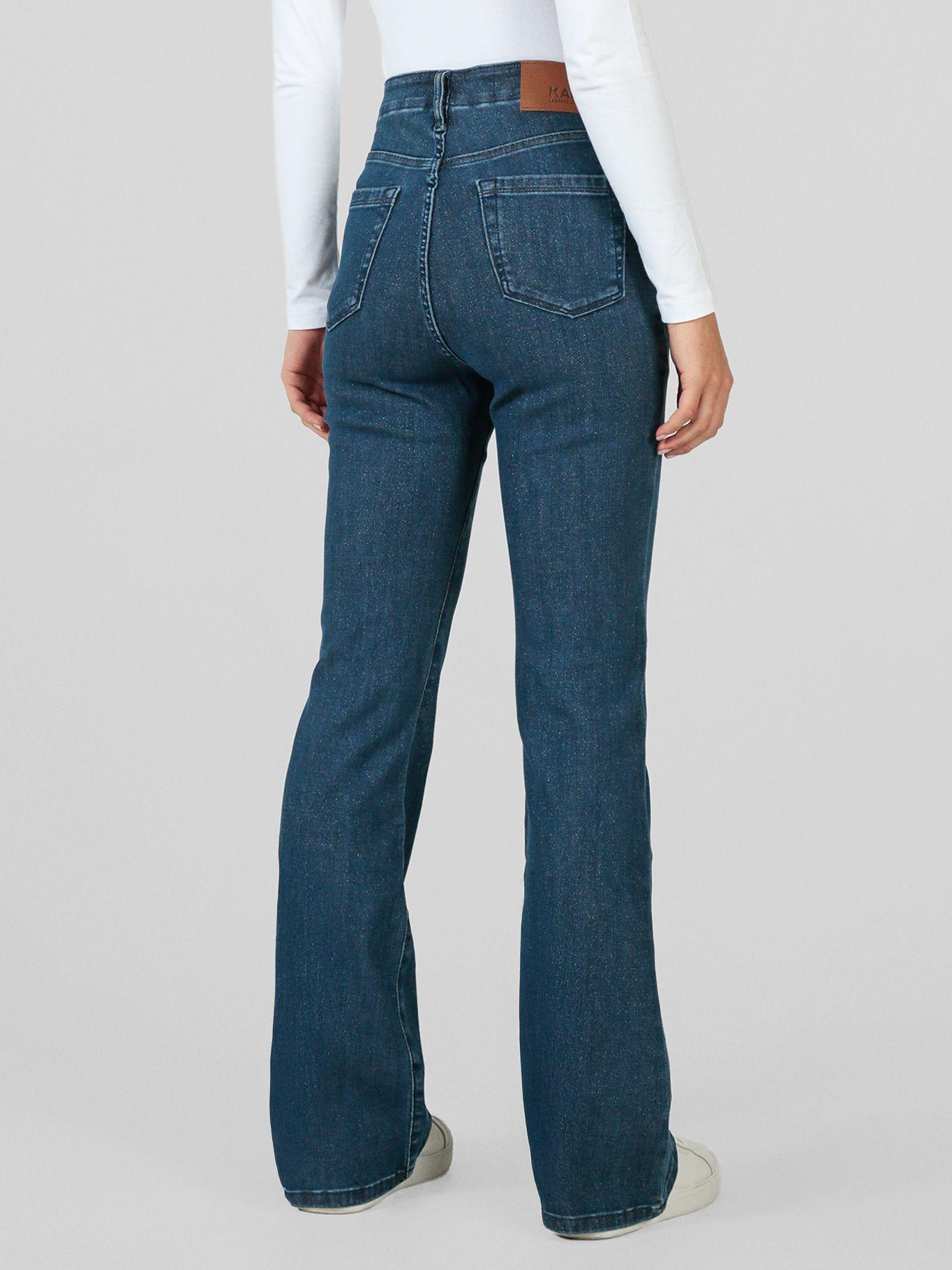 Jeans con diseño de botones Azul Karl Lagerfeld-2
