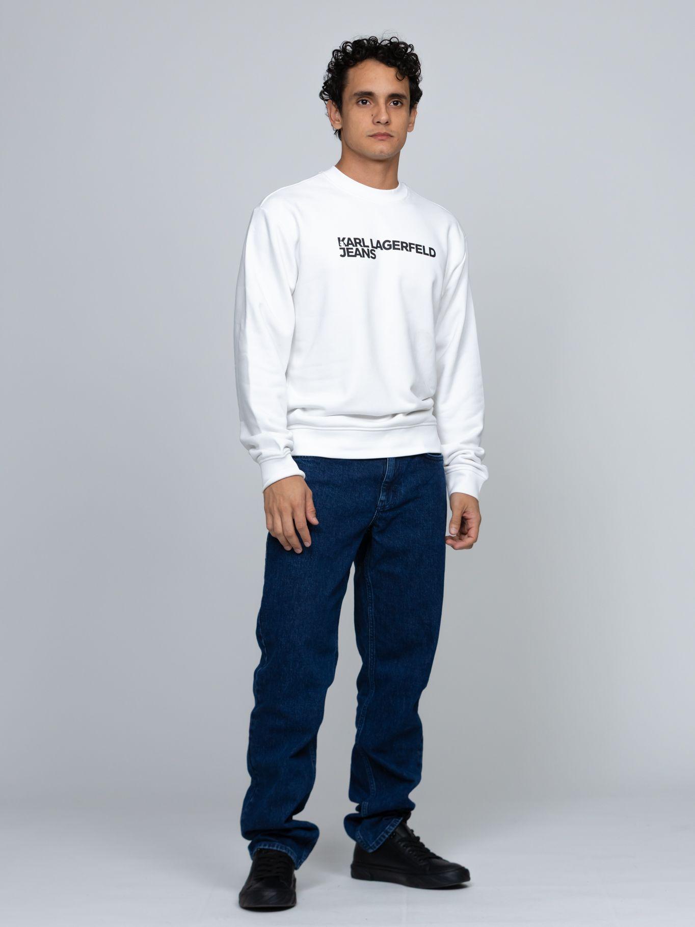 Polerón regular fit - K/ESSENTIAL Blanco Karl Lagerfeld 100-1