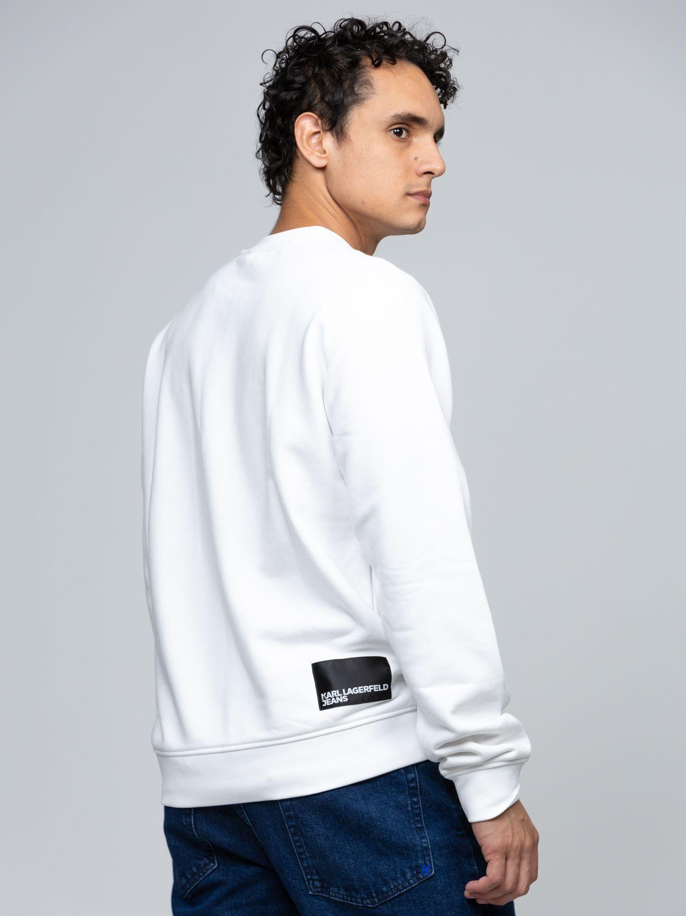 Polerón regular fit - K/ESSENTIAL Blanco Karl Lagerfeld 100-3