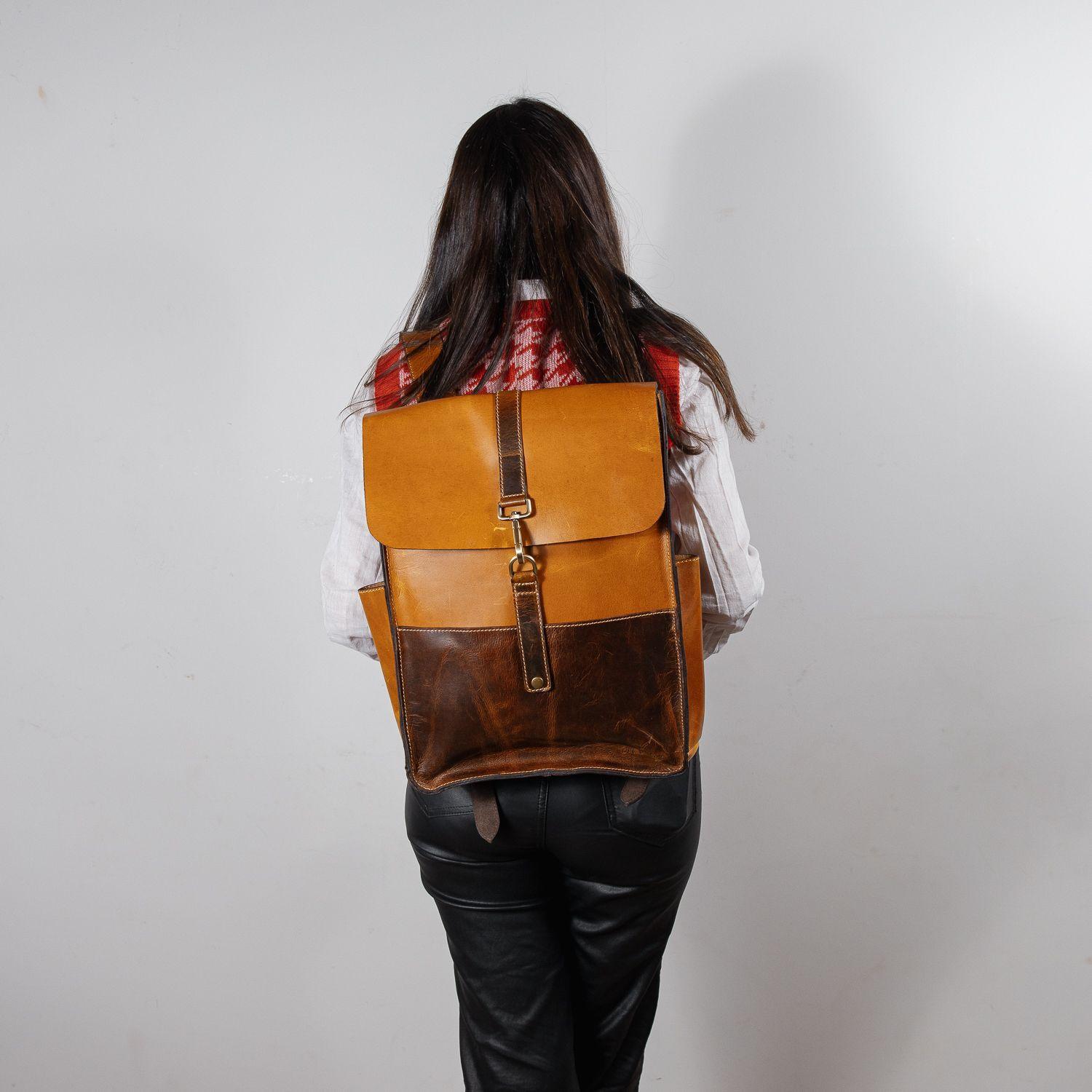 Mochila Cuero Modelo Mercedes-3