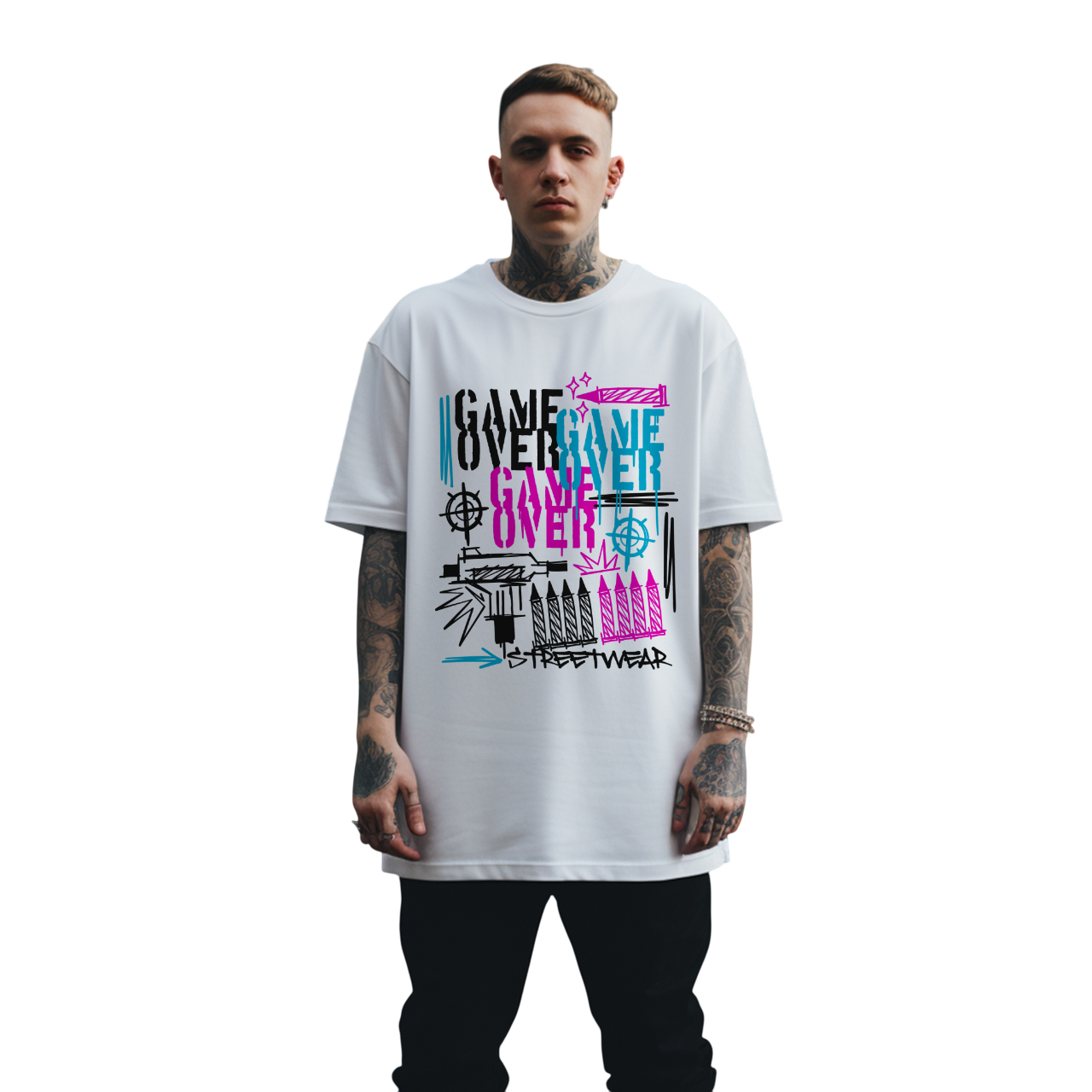 Polera Urbana Streetwear - Game Over-0