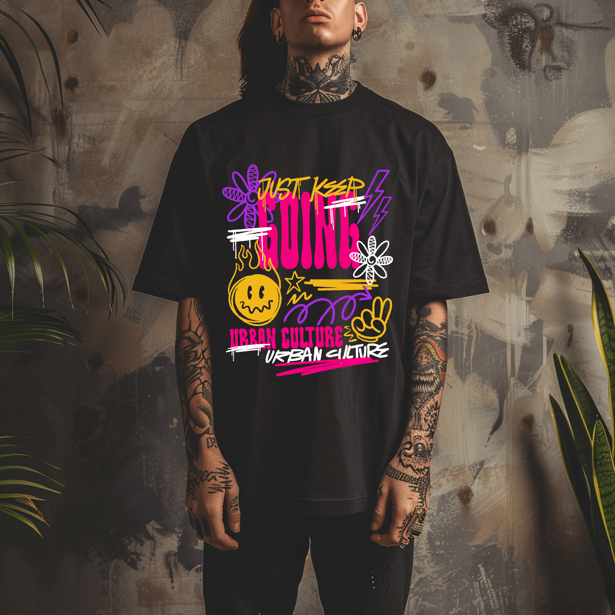 Polera Urbana Streetwear - Just Keep Going -1
